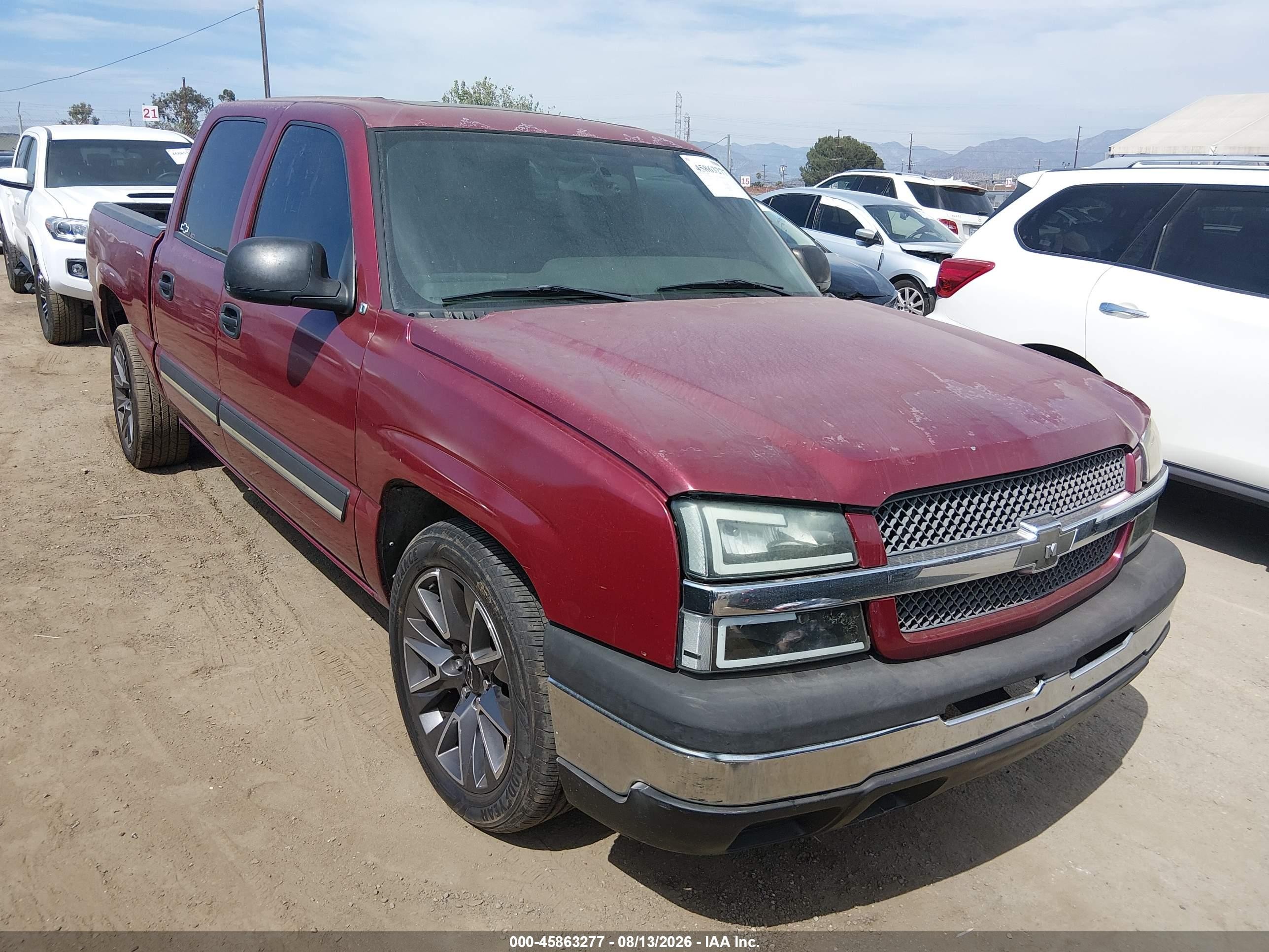 2004 Chevrolet Silverado 1500 Ls Burgundy vin: 2GCEC13T241411029