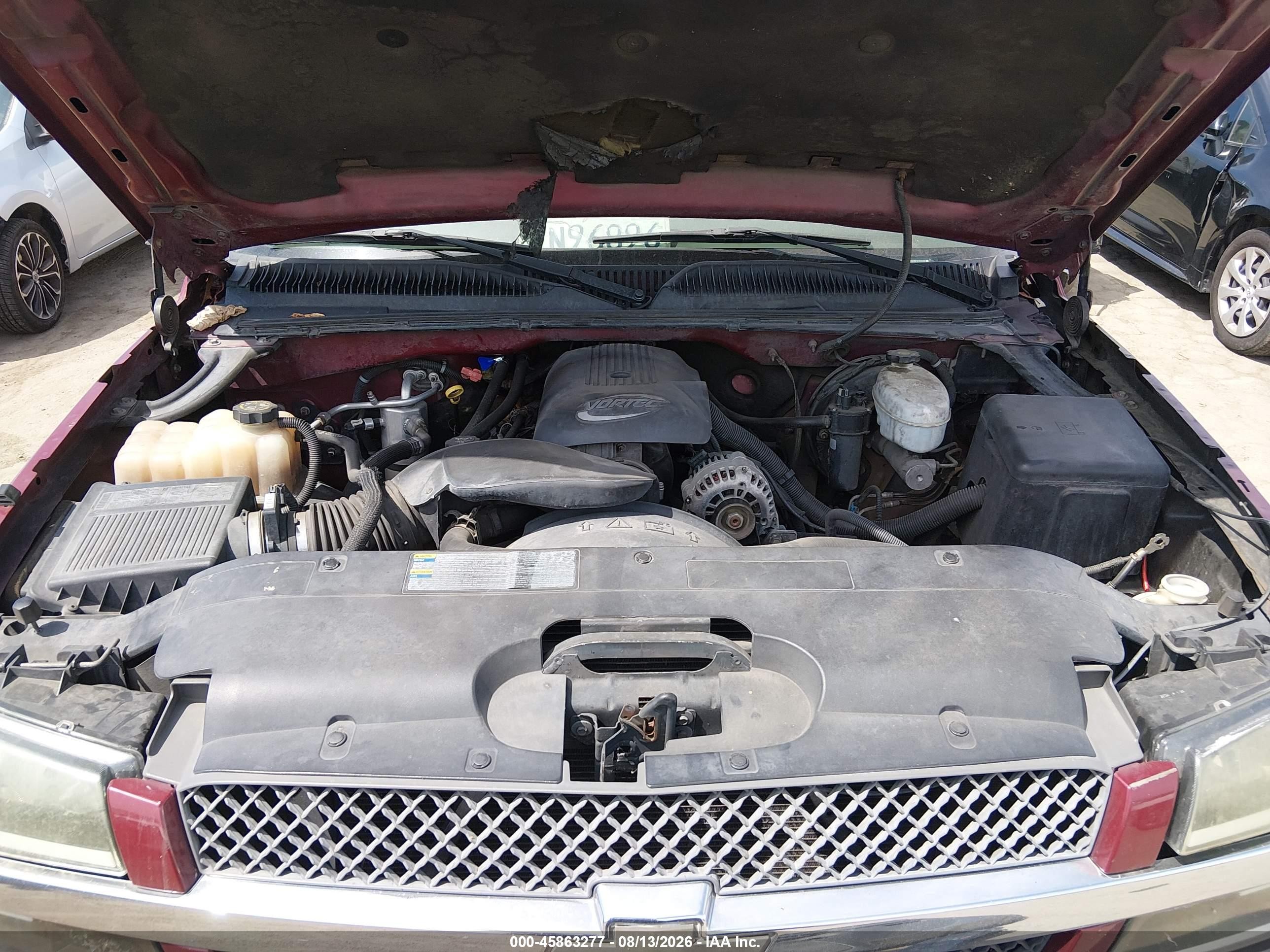 2004 Chevrolet Silverado 1500 Ls Burgundy vin: 2GCEC13T241411029
