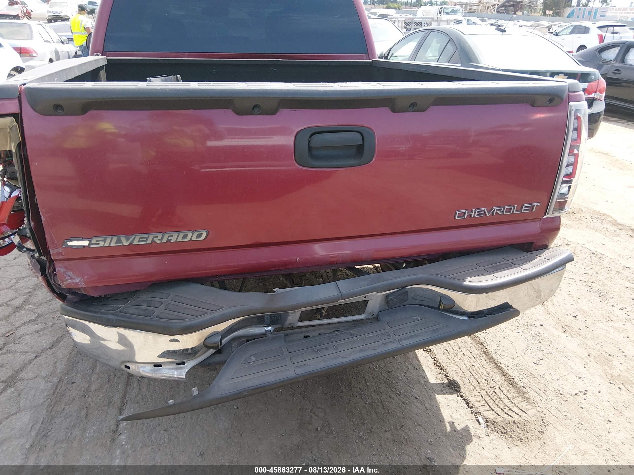 2004 Chevrolet Silverado 1500 Ls Burgundy vin: 2GCEC13T241411029