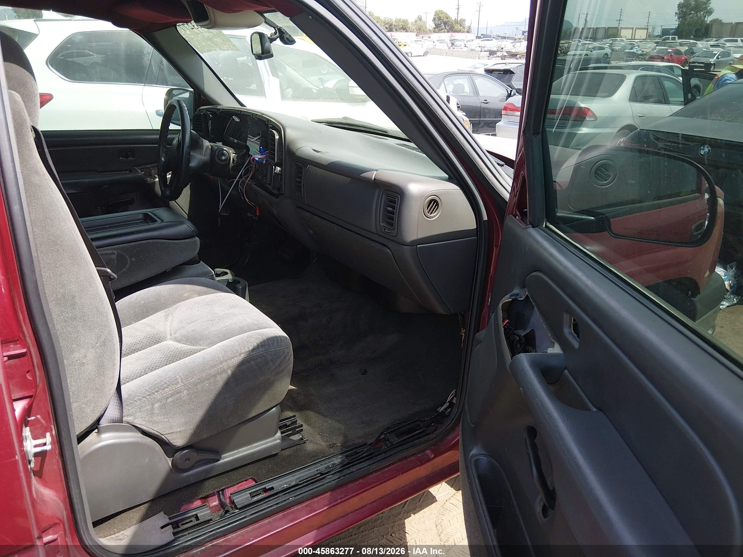 2004 Chevrolet Silverado 1500 Ls Burgundy vin: 2GCEC13T241411029