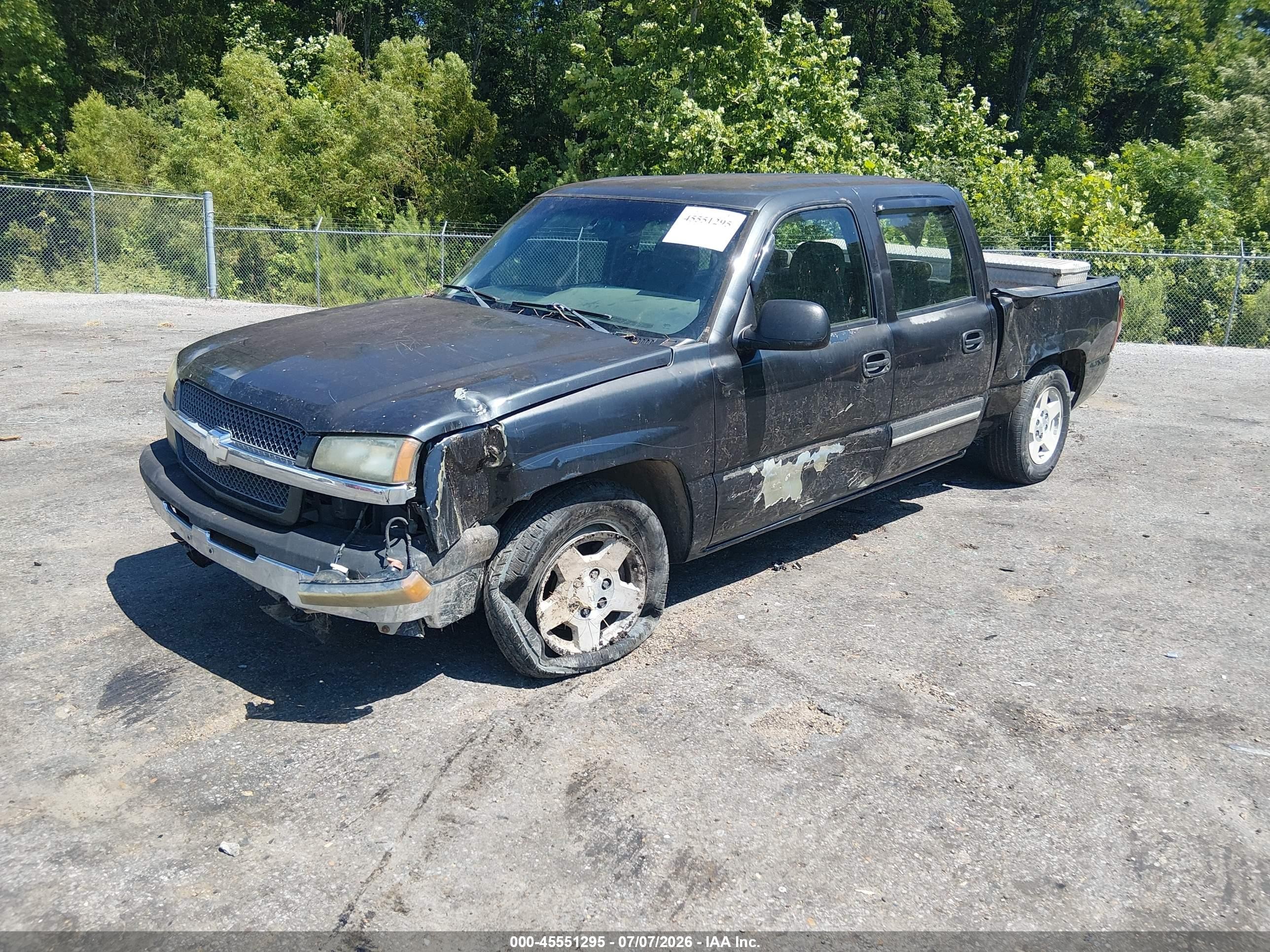 2005 Chevrolet Silverado 1500 Ls Black vin: 2GCEC13T251236119