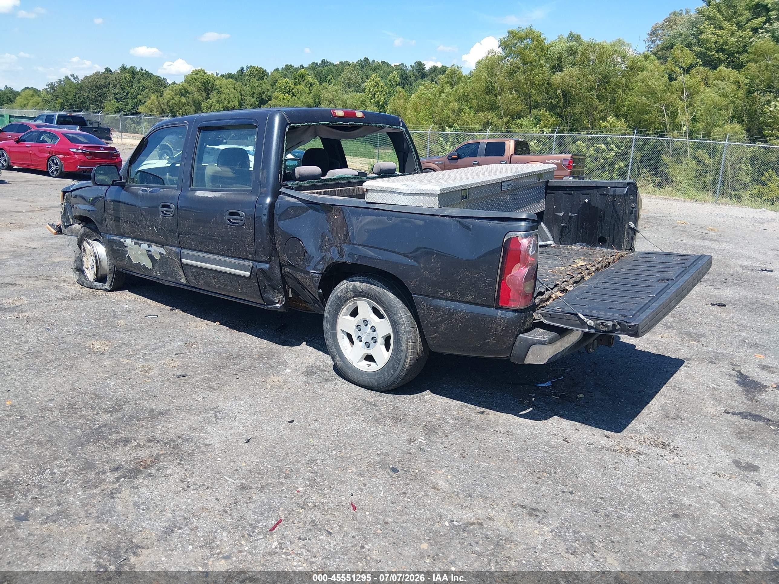 2005 Chevrolet Silverado 1500 Ls Black vin: 2GCEC13T251236119