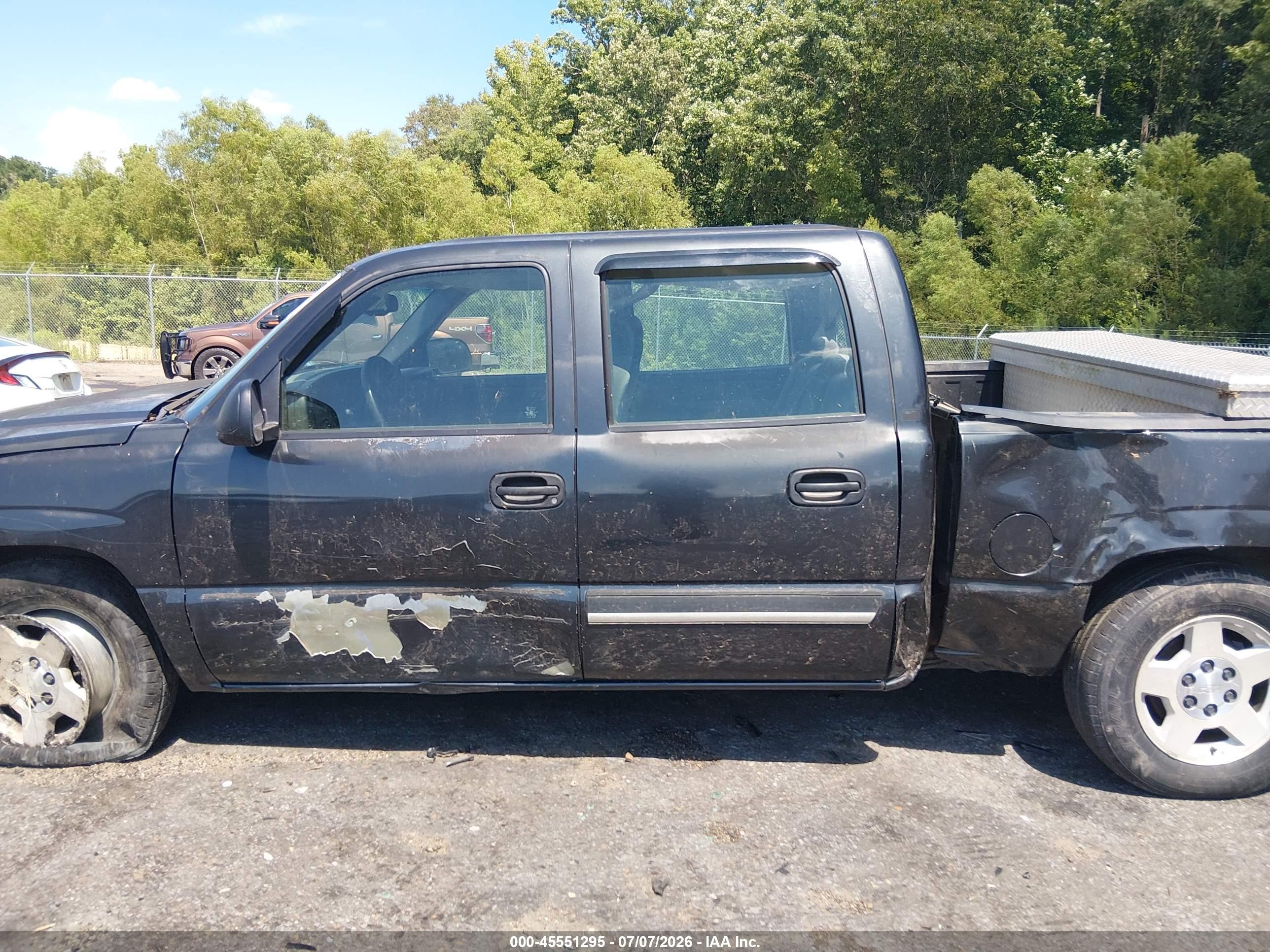 2005 Chevrolet Silverado 1500 Ls Black vin: 2GCEC13T251236119