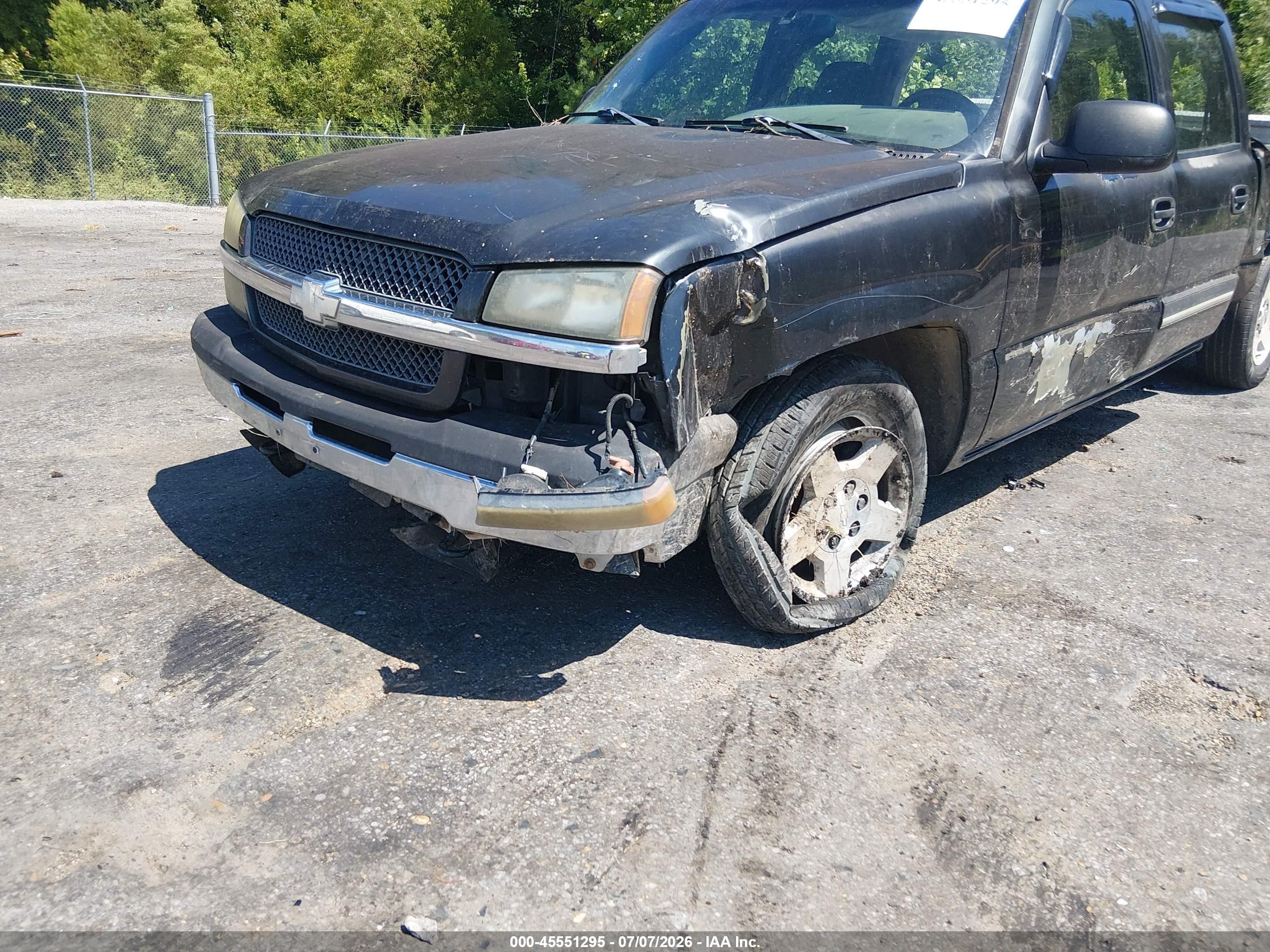 2005 Chevrolet Silverado 1500 Ls Black vin: 2GCEC13T251236119