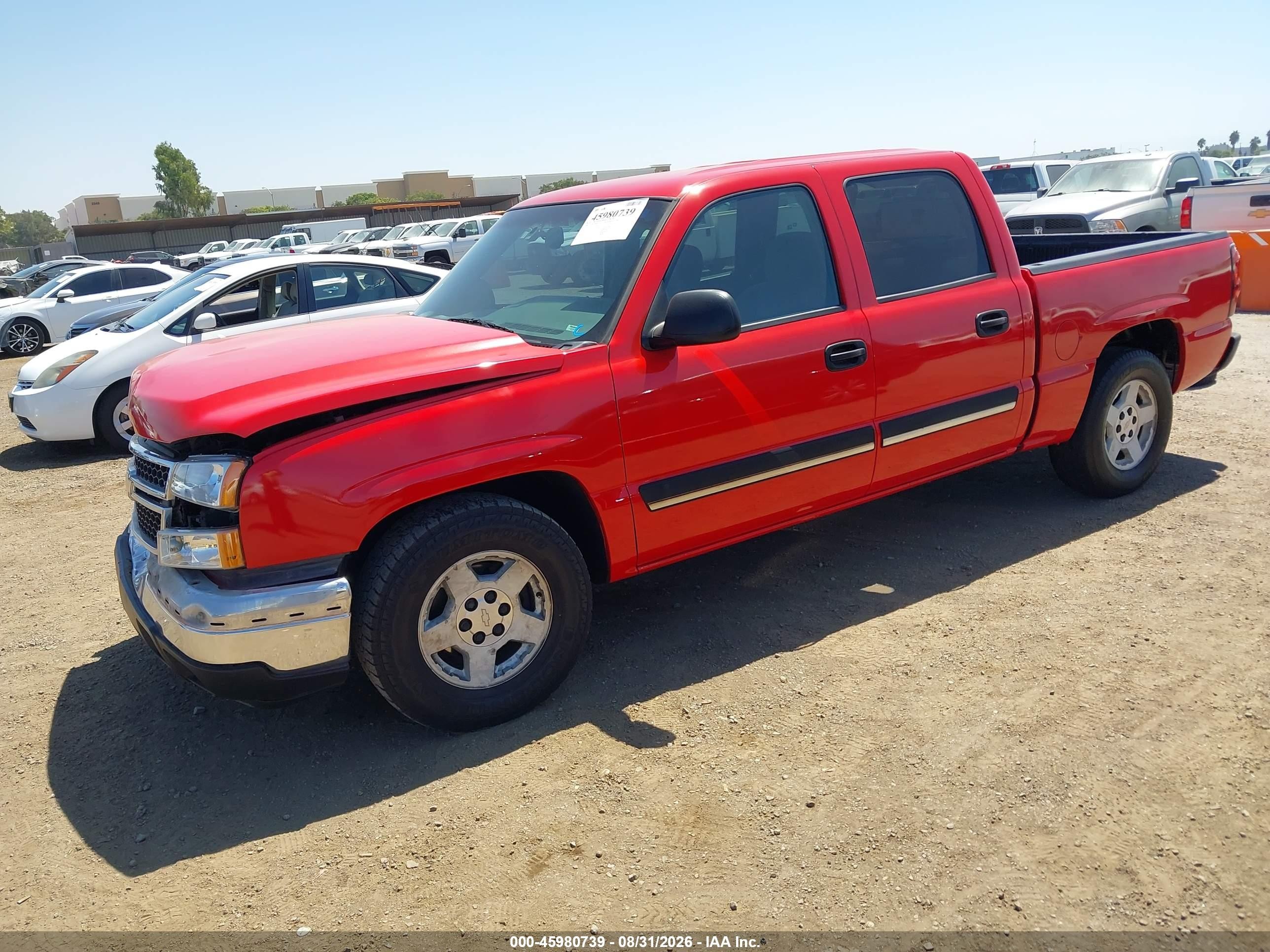 2006 Chevrolet Silverado 1500 Lt1 Красный vin: 2GCEC13T261135504