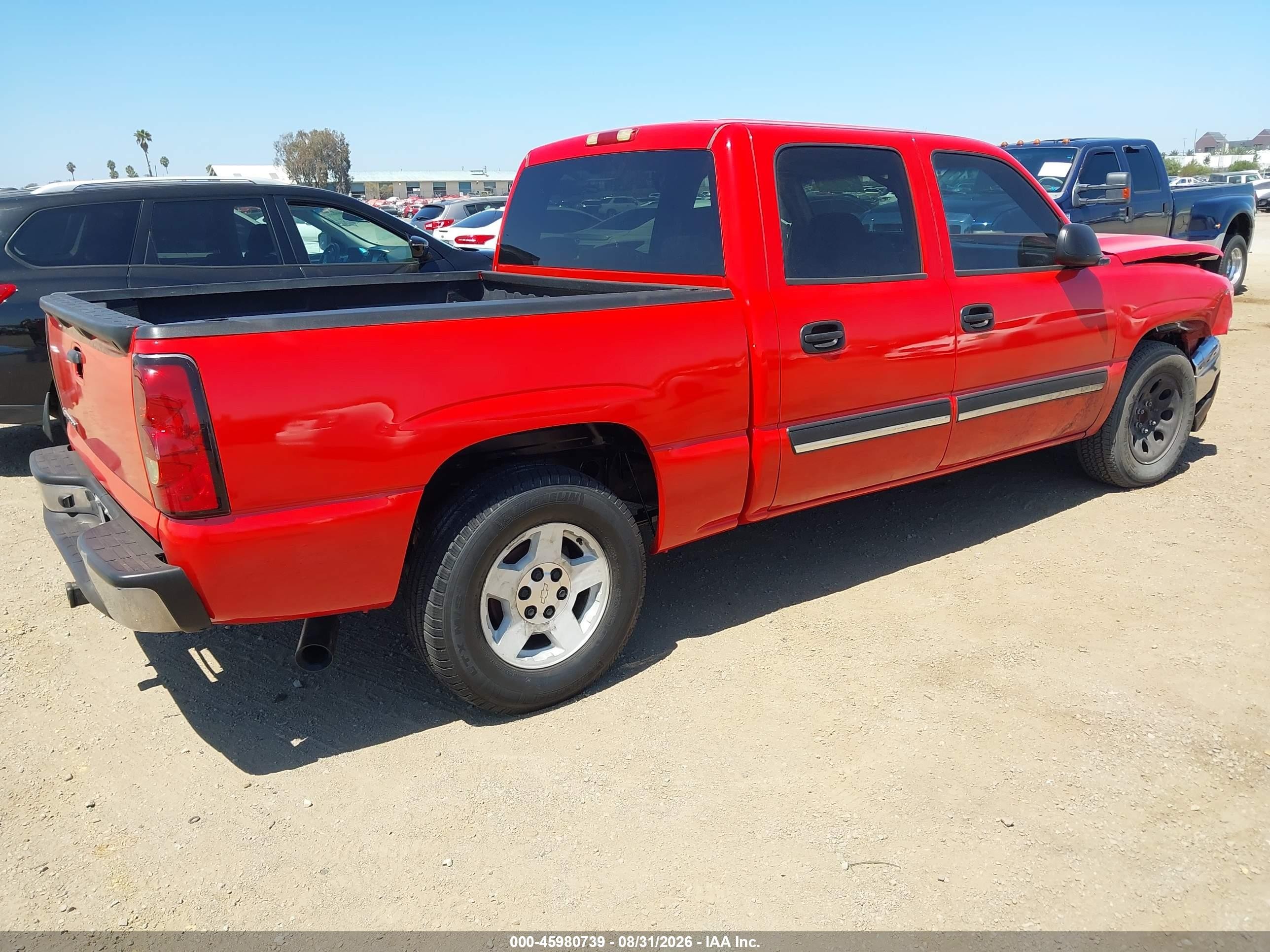 2006 Chevrolet Silverado 1500 Lt1 Красный vin: 2GCEC13T261135504