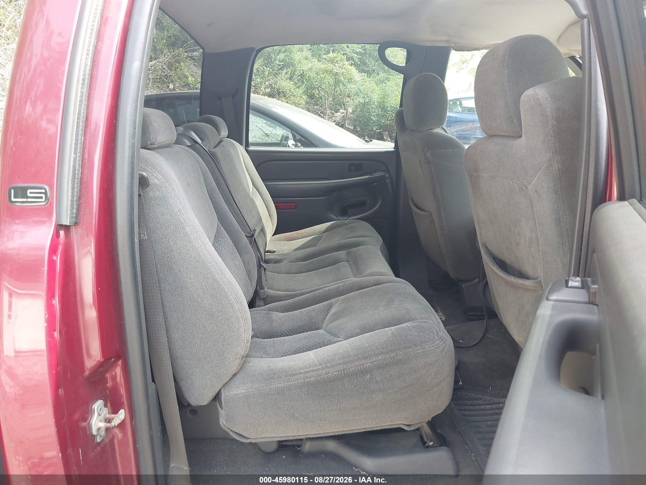 2005 Chevrolet Silverado 1500 Ls Burgundy vin: 2GCEC13T351117849
