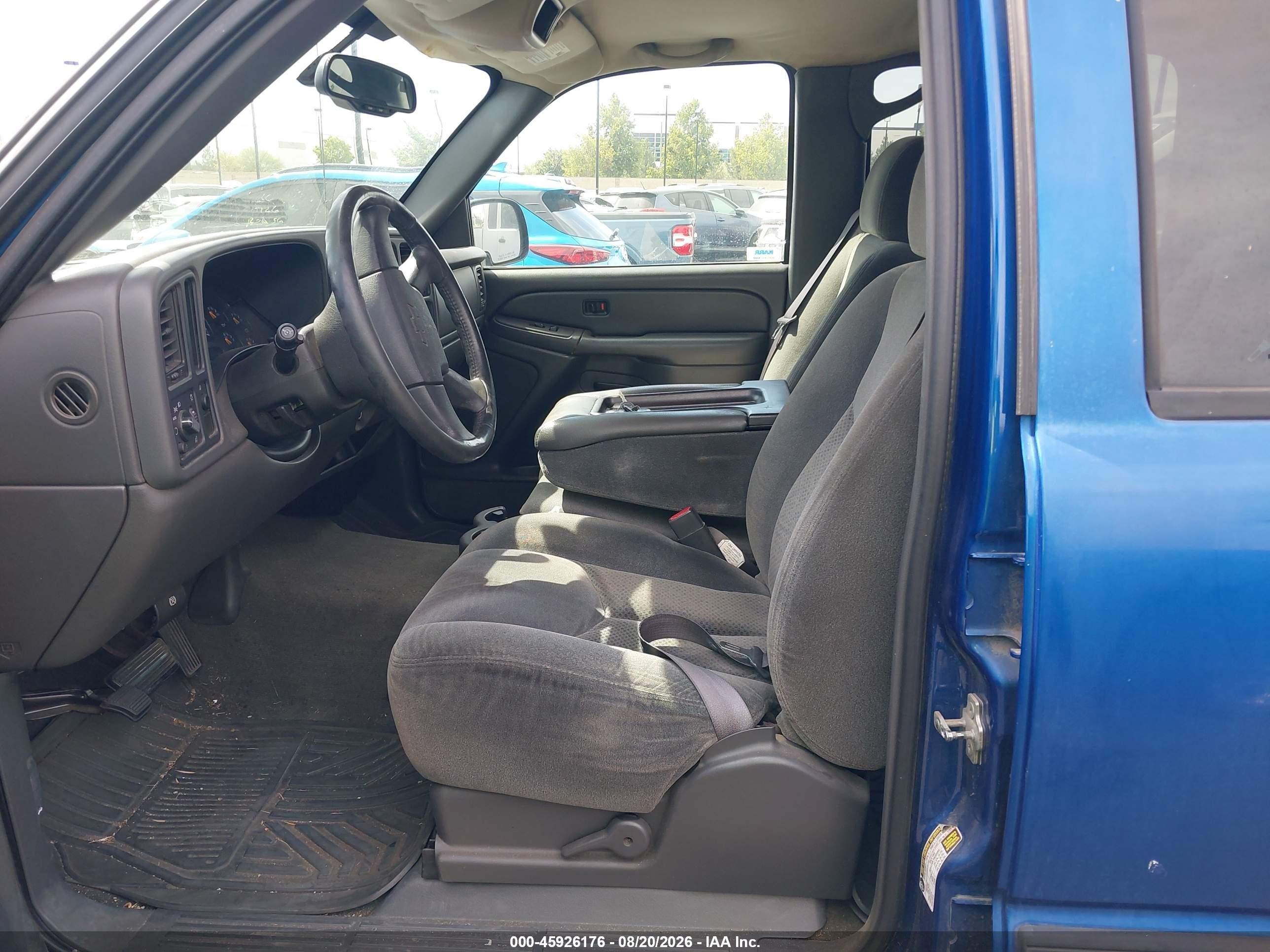 2004 Chevrolet Silverado 1500 Ls Blue vin: 2GCEC13T441360701
