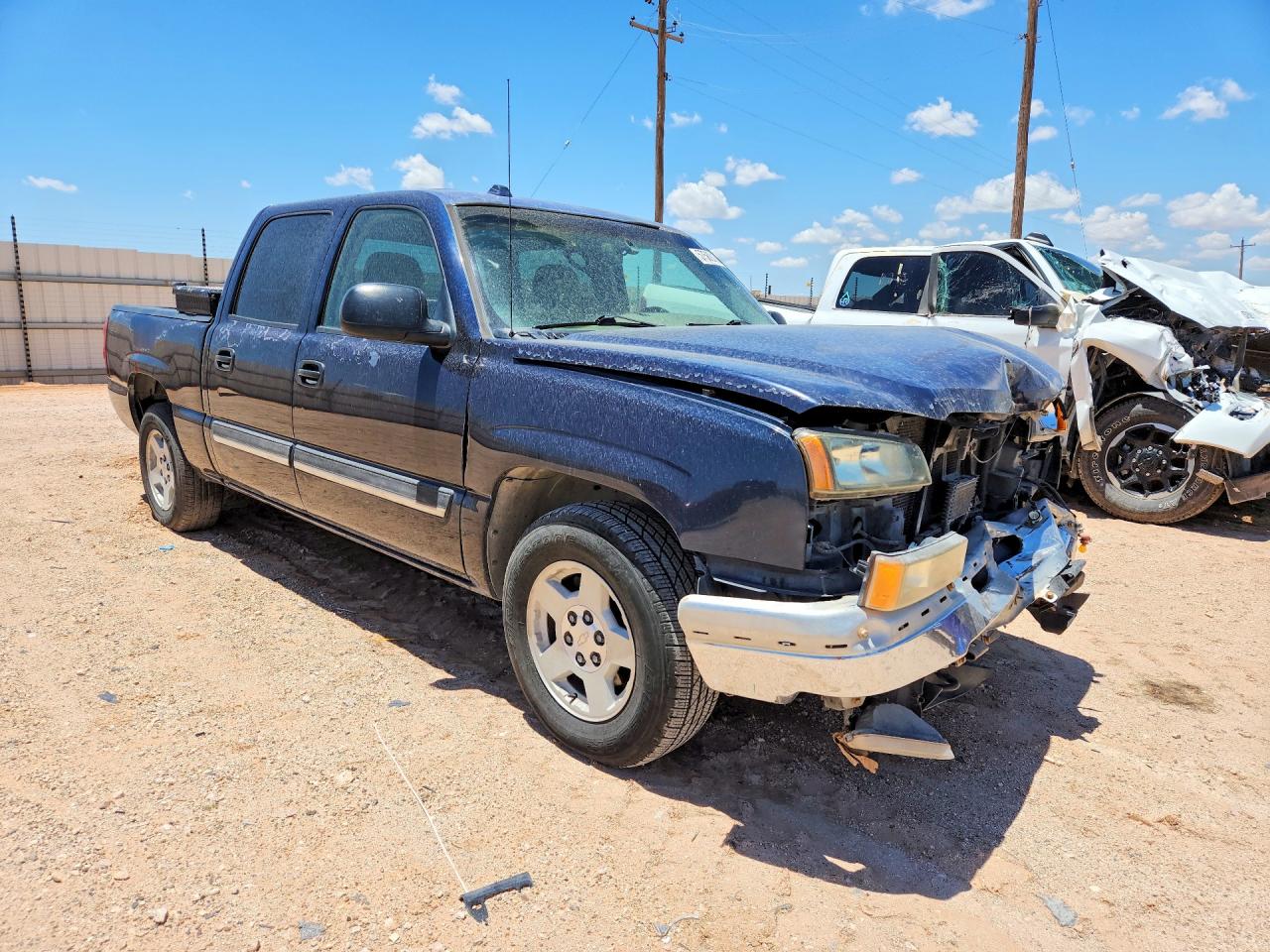 2005 Chevrolet Silverado C1500 Blue vin: 2GCEC13T451169653