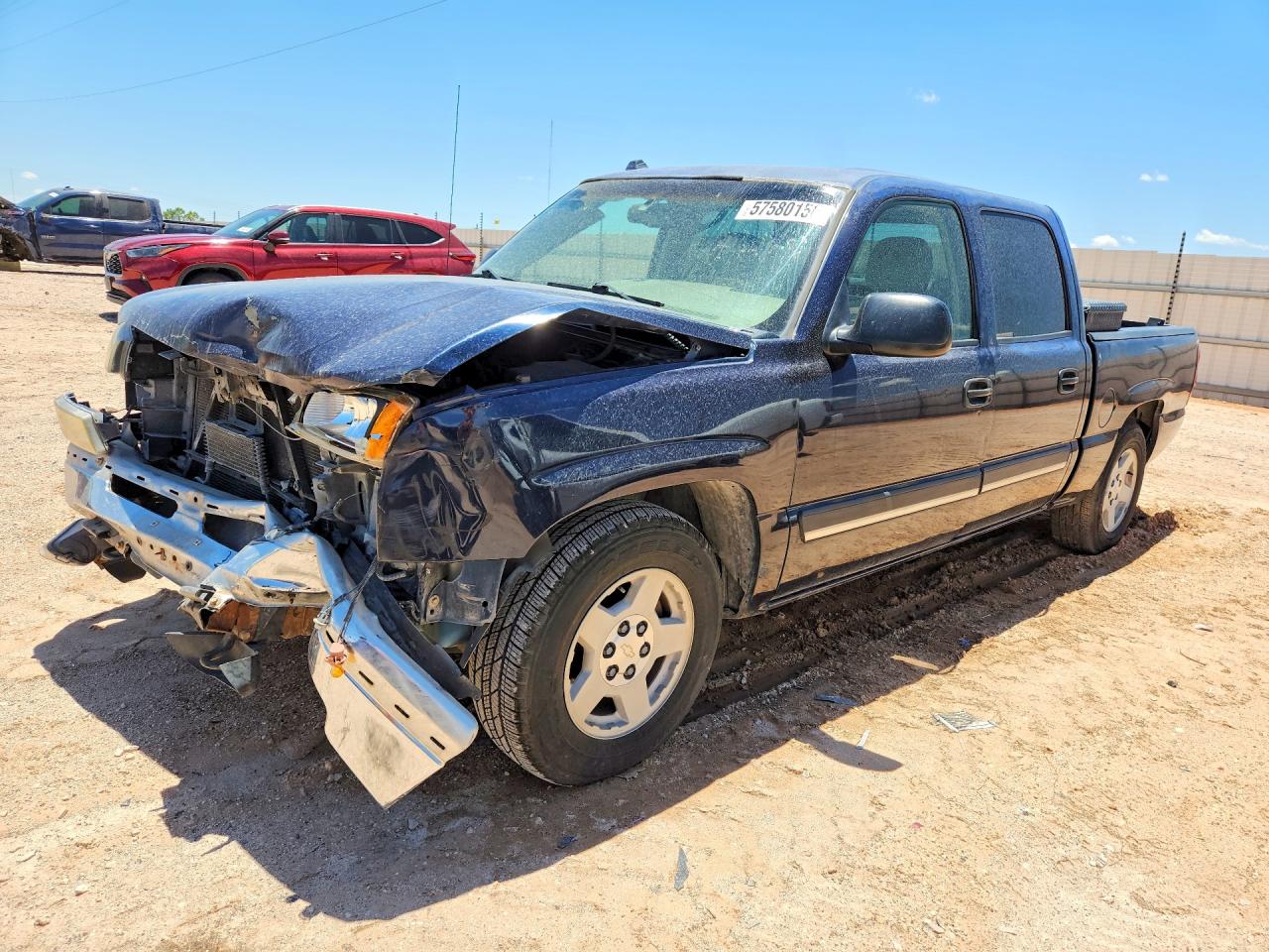 2005 Chevrolet Silverado C1500 Blue vin: 2GCEC13T451169653