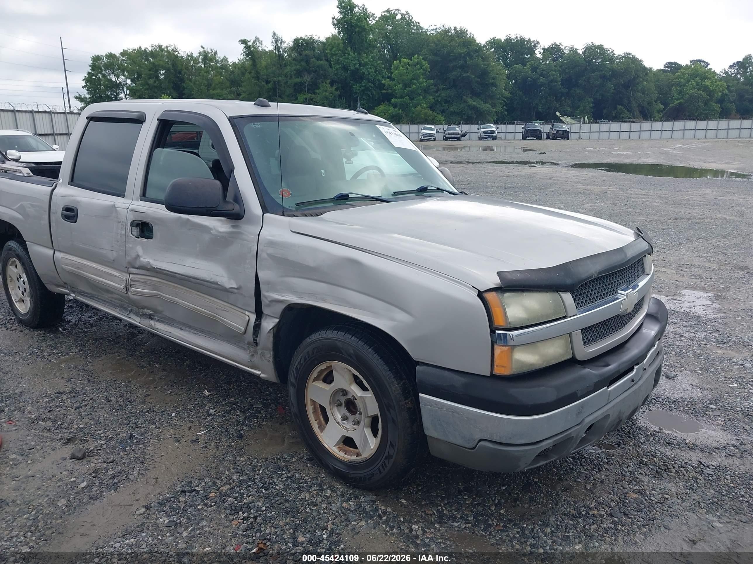 2005 Chevrolet Silverado 1500 Lt Gray vin: 2GCEC13T451310219