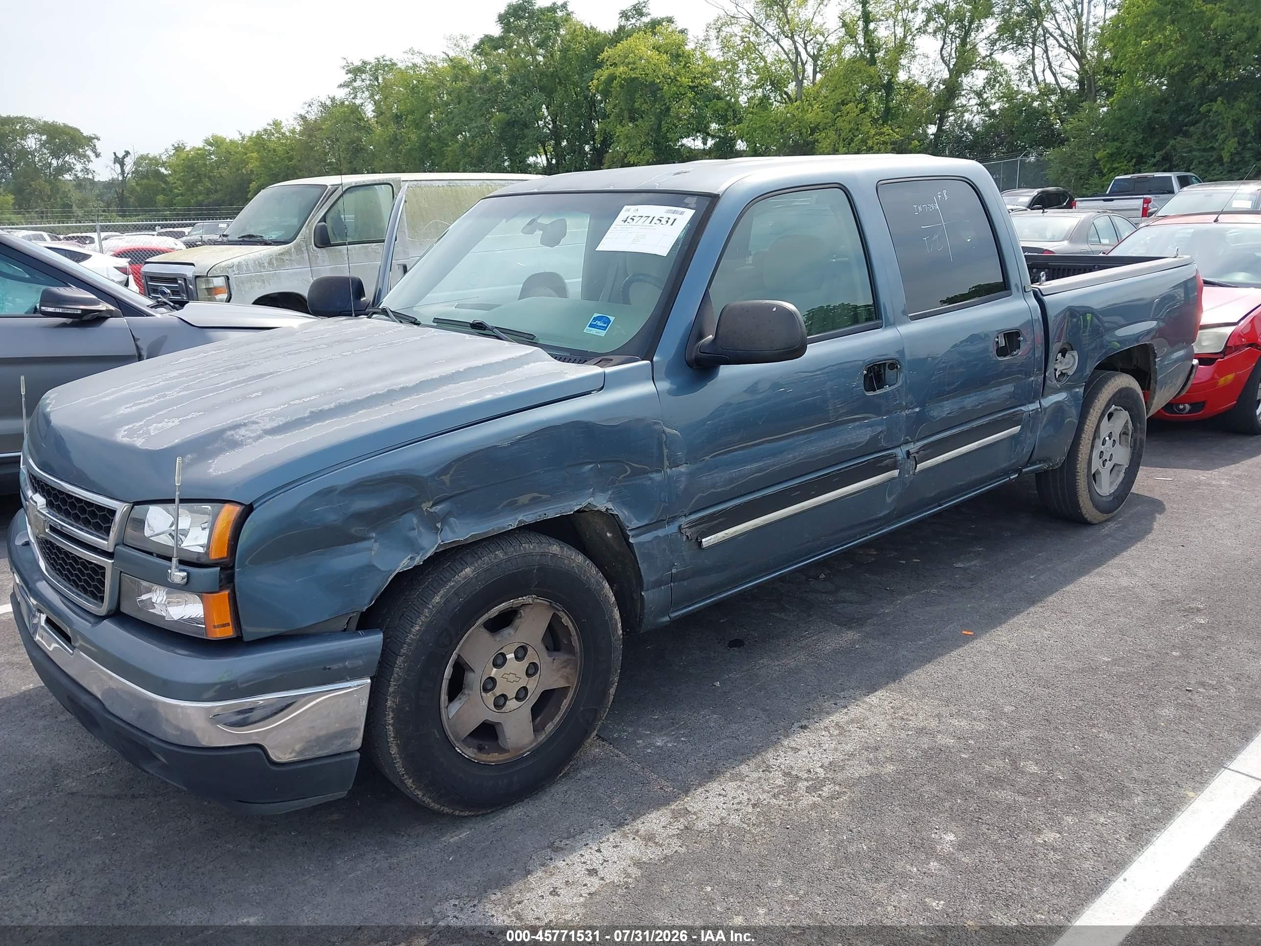 2006 Chevrolet Silverado 1500 Lt1 Blue vin: 2GCEC13T461228282