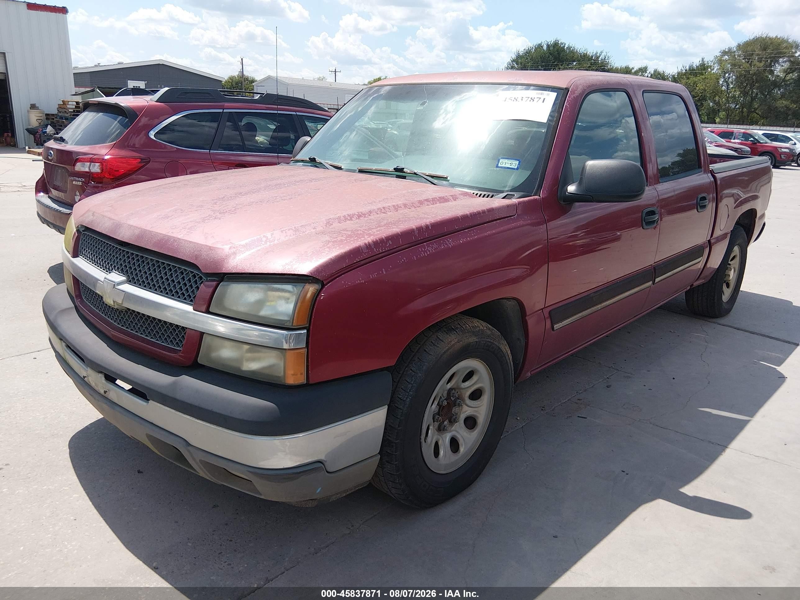 2005 Chevrolet Silverado 1500 Ls Maroon vin: 2GCEC13T551170214