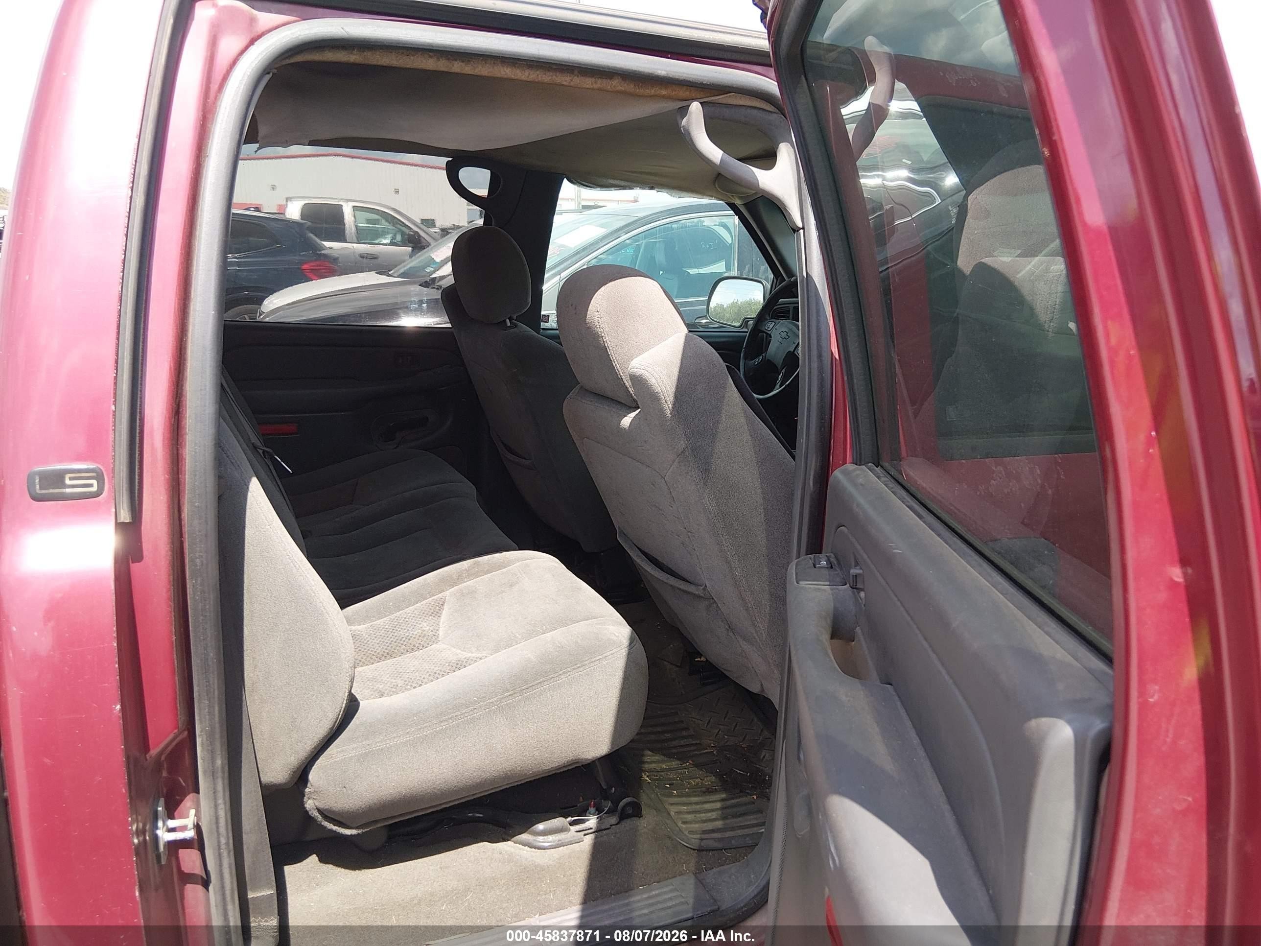 2005 Chevrolet Silverado 1500 Ls Maroon vin: 2GCEC13T551170214