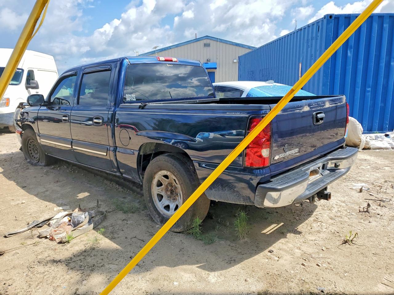 2006 Chevrolet Silverado C1500 Blue vin: 2GCEC13T561194885
