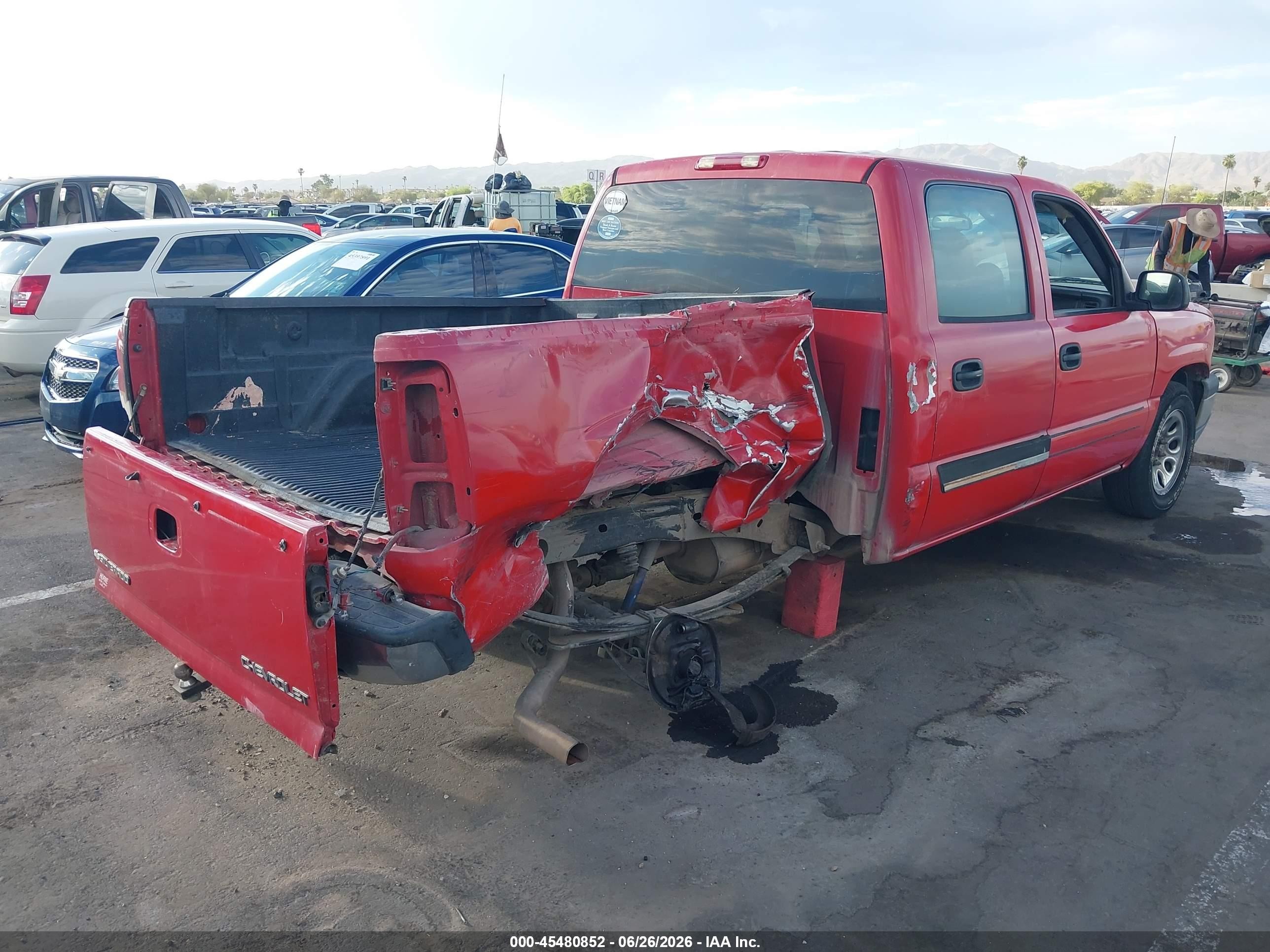 2005 Chevrolet Silverado 1500 Ls Red vin: 2GCEC13T651211062