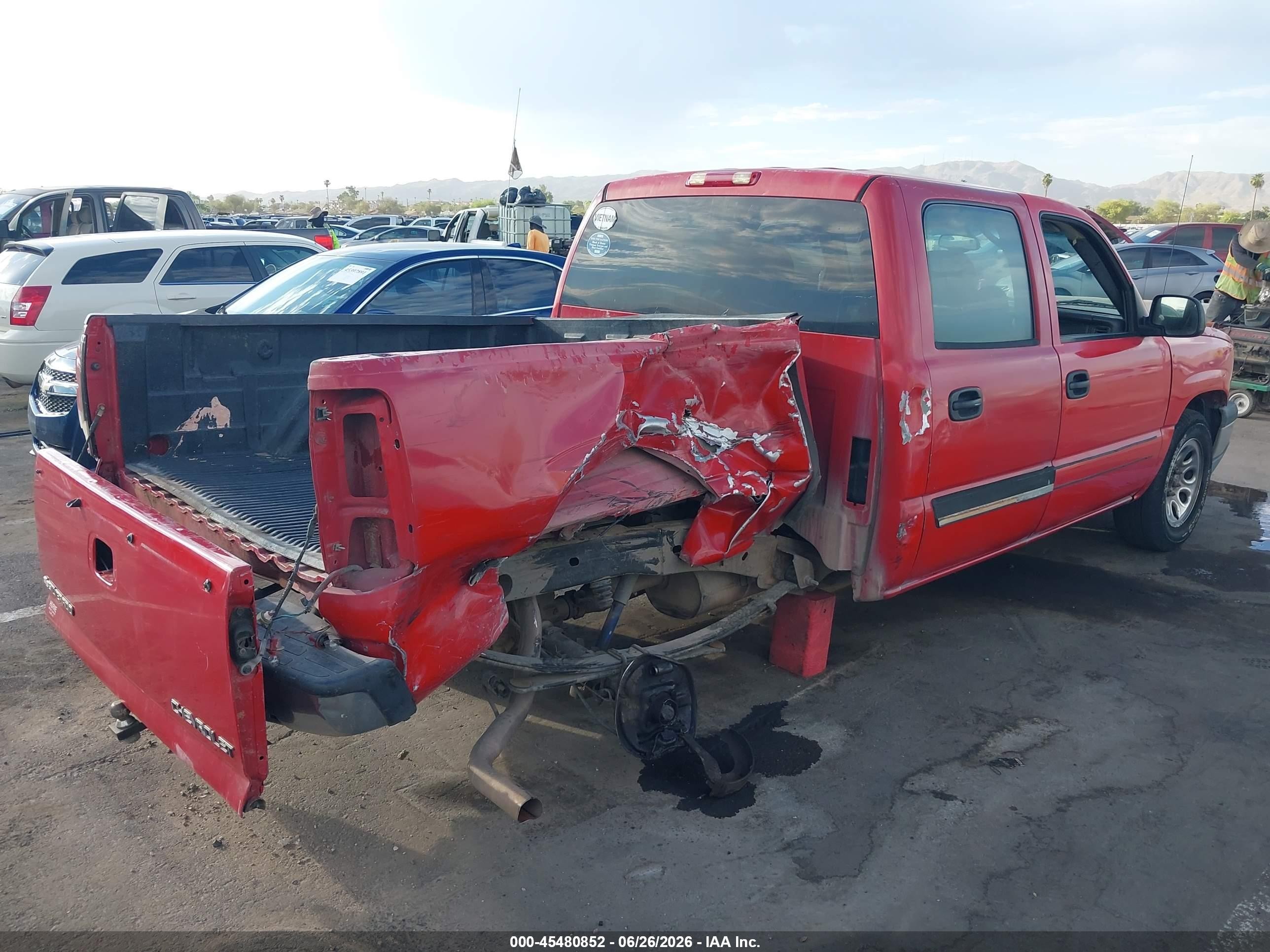2005 Chevrolet Silverado 1500 Ls Red vin: 2GCEC13T651211062