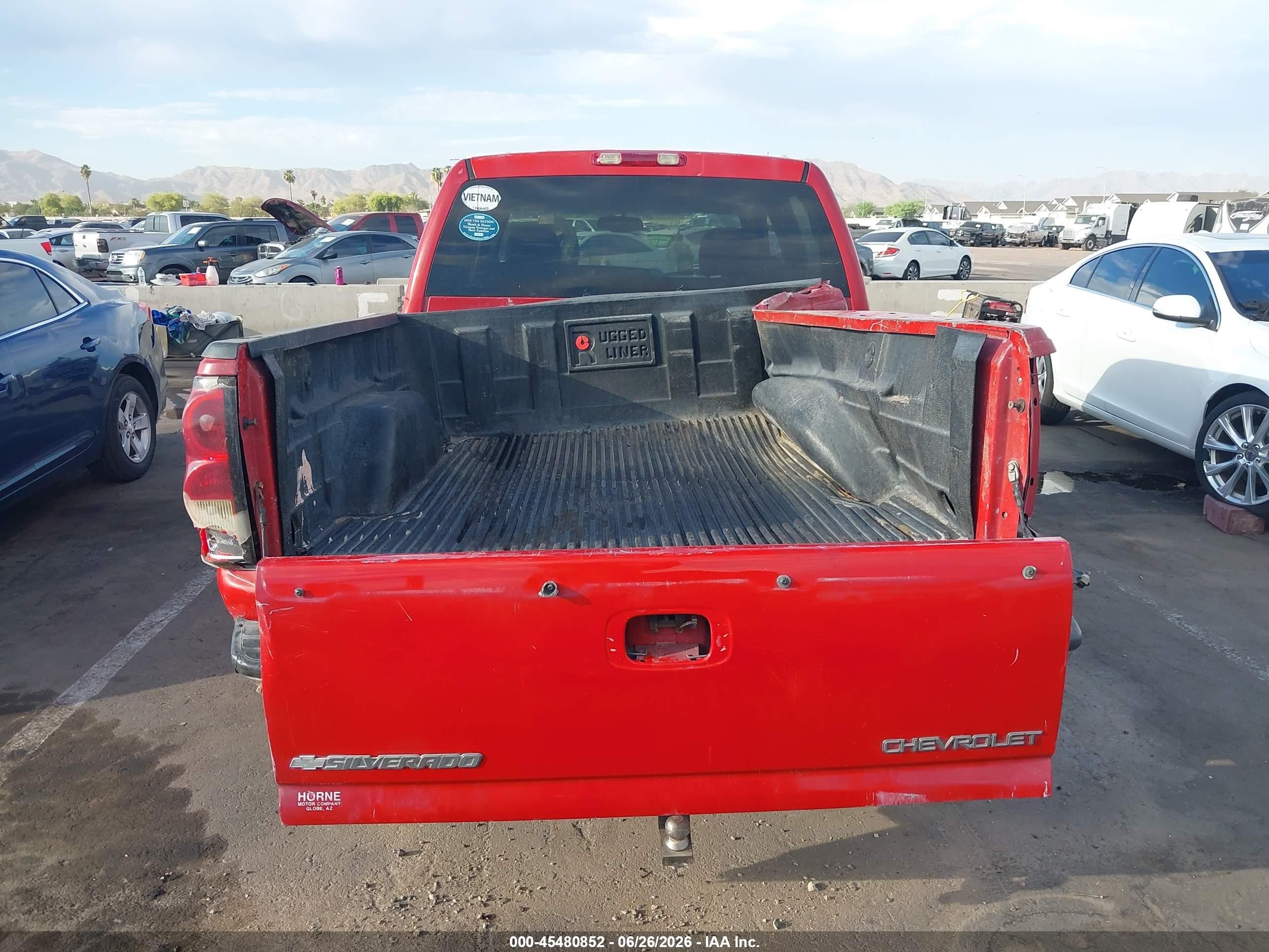 2005 Chevrolet Silverado 1500 Ls Red vin: 2GCEC13T651211062