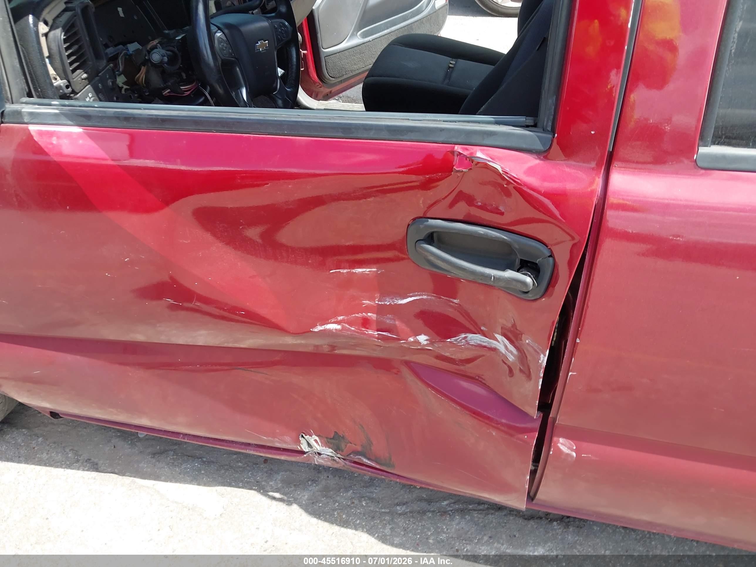 2005 Chevrolet Silverado 1500 Ls Red vin: 2GCEC13T651372351
