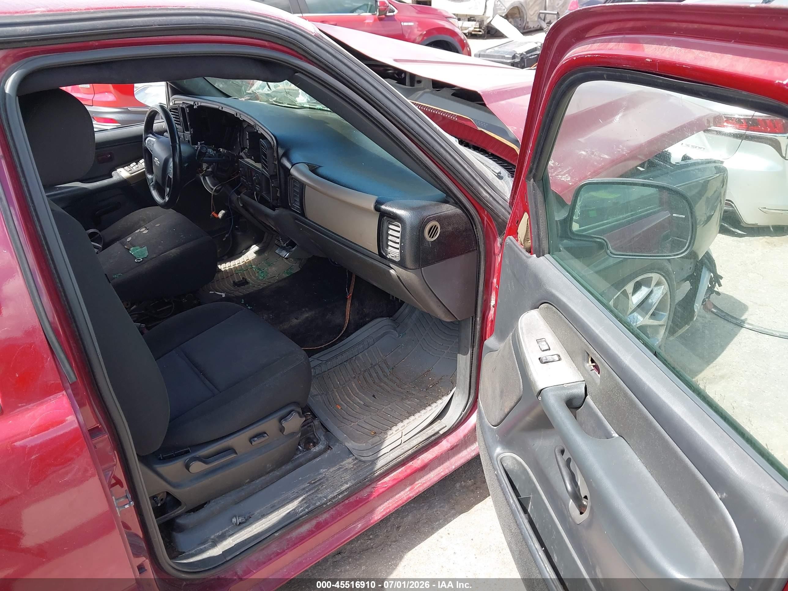 2005 Chevrolet Silverado 1500 Ls Red vin: 2GCEC13T651372351