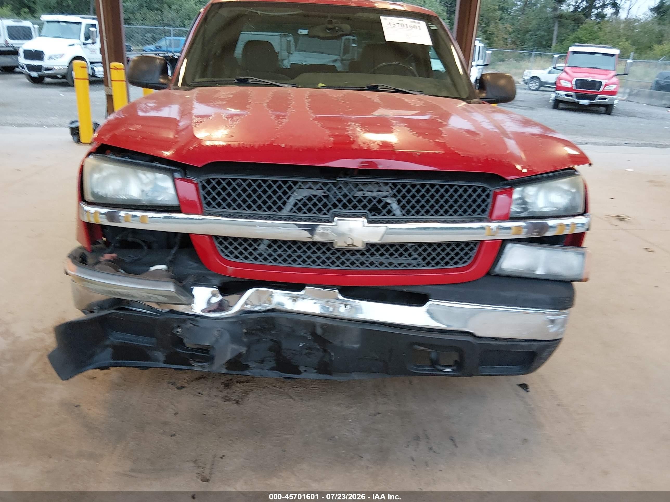 2004 Chevrolet Silverado 1500 Ls Red vin: 2GCEC13T741329619