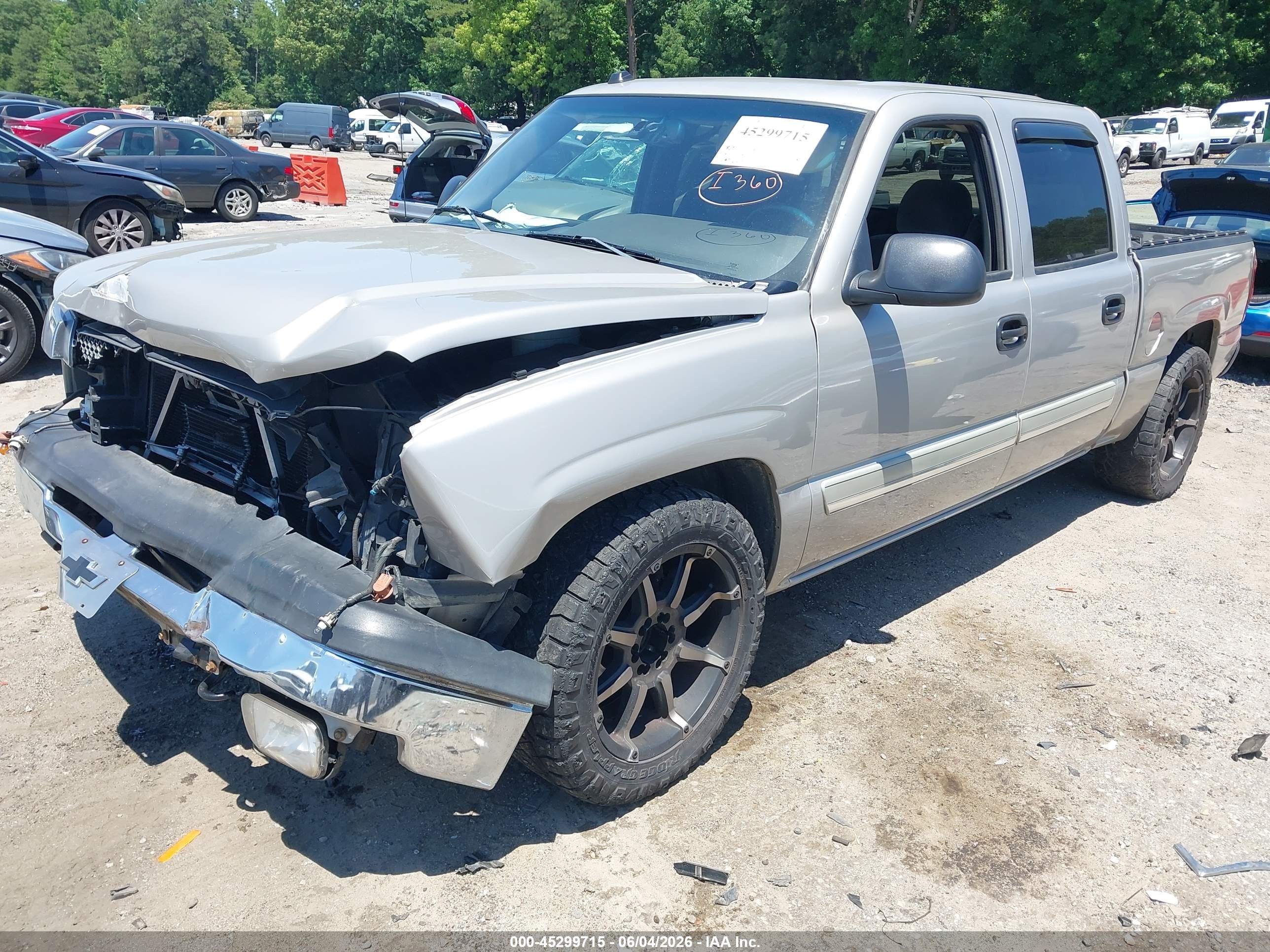 2004 Chevrolet Silverado 1500 Ls Gray vin: 2GCEC13T741362281