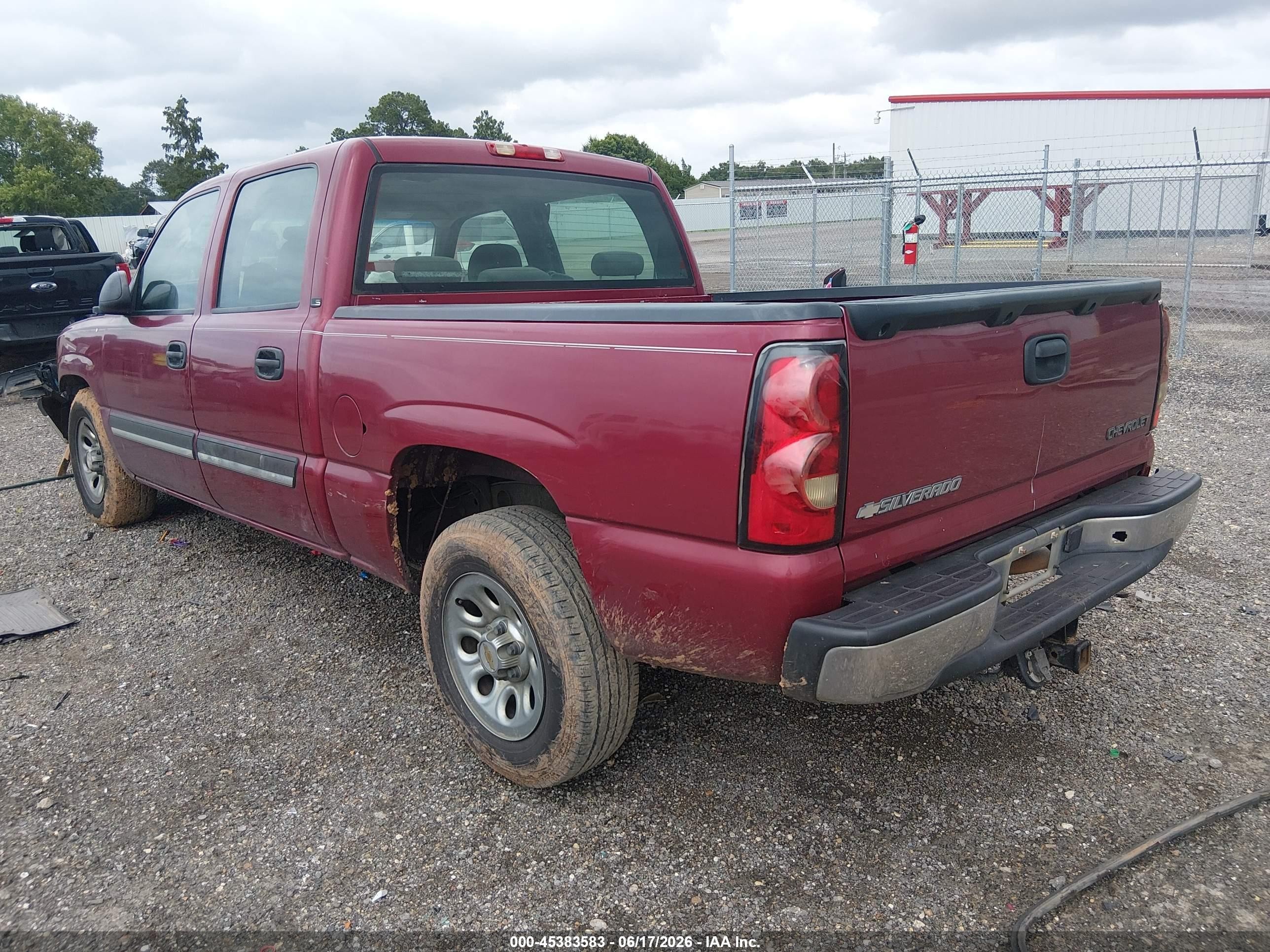 2005 Chevrolet Silverado 1500 Ls Red vin: 2GCEC13T751391796