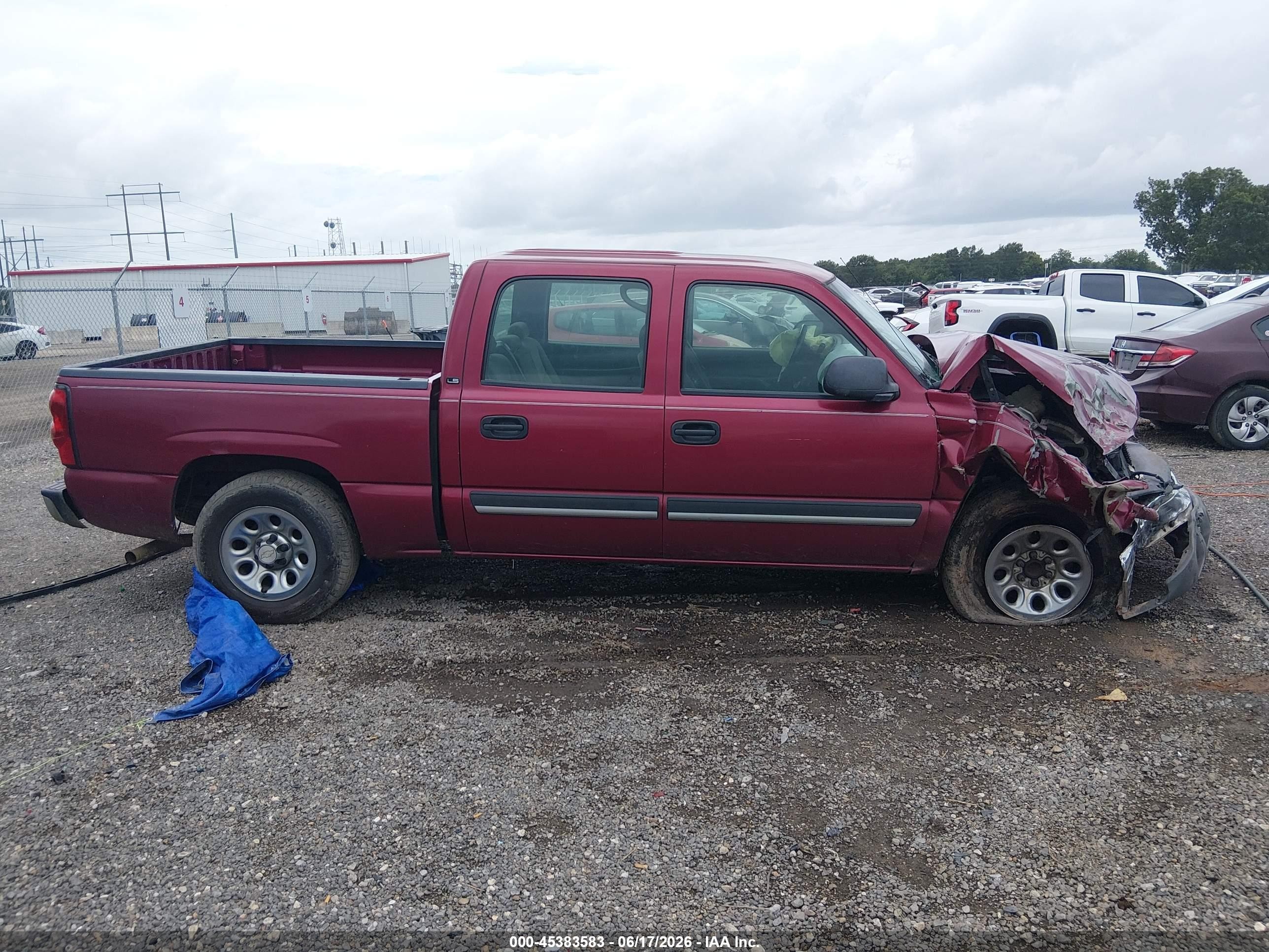 2005 Chevrolet Silverado 1500 Ls Red vin: 2GCEC13T751391796