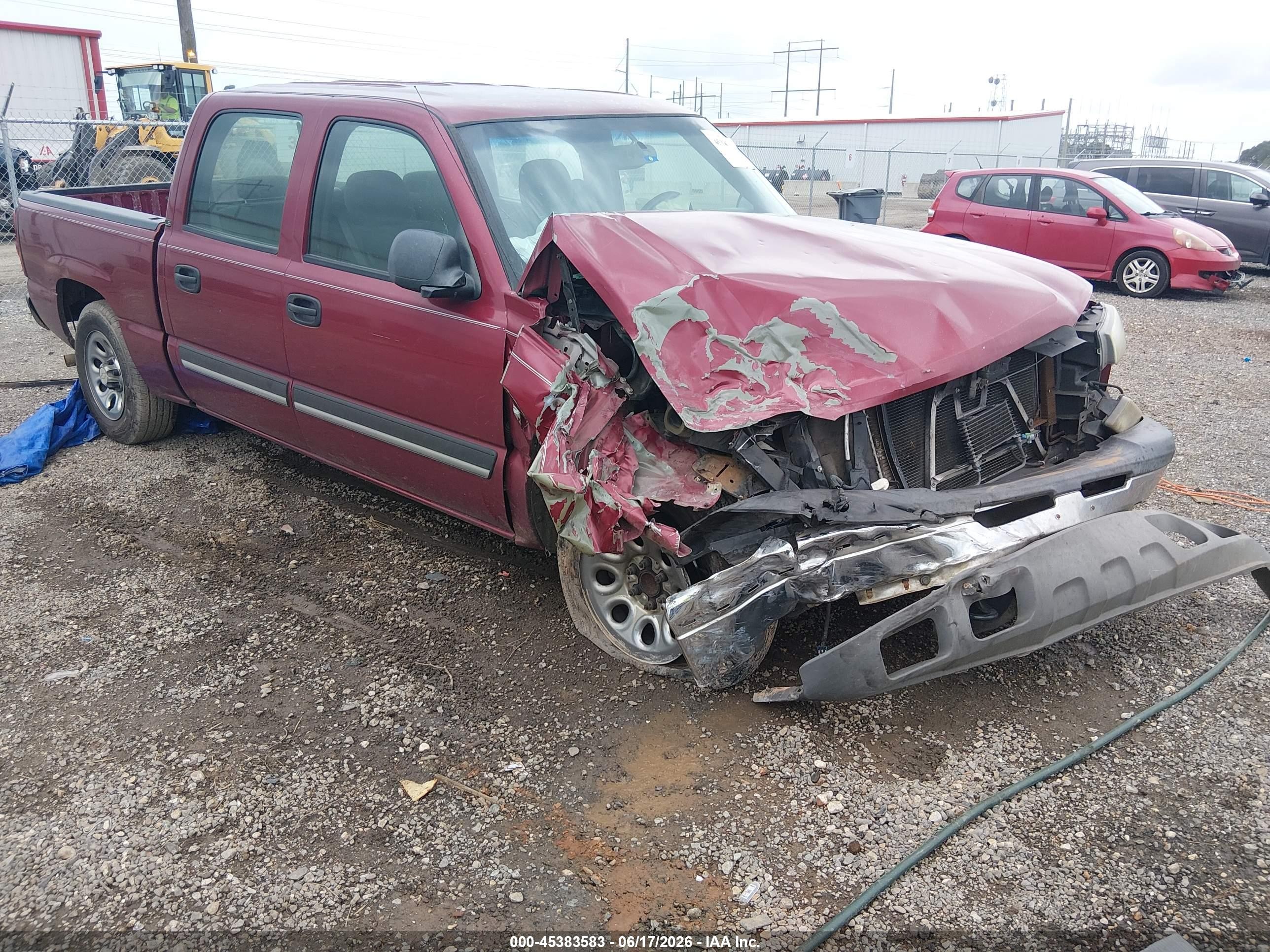 2005 Chevrolet Silverado 1500 Ls Red vin: 2GCEC13T751391796