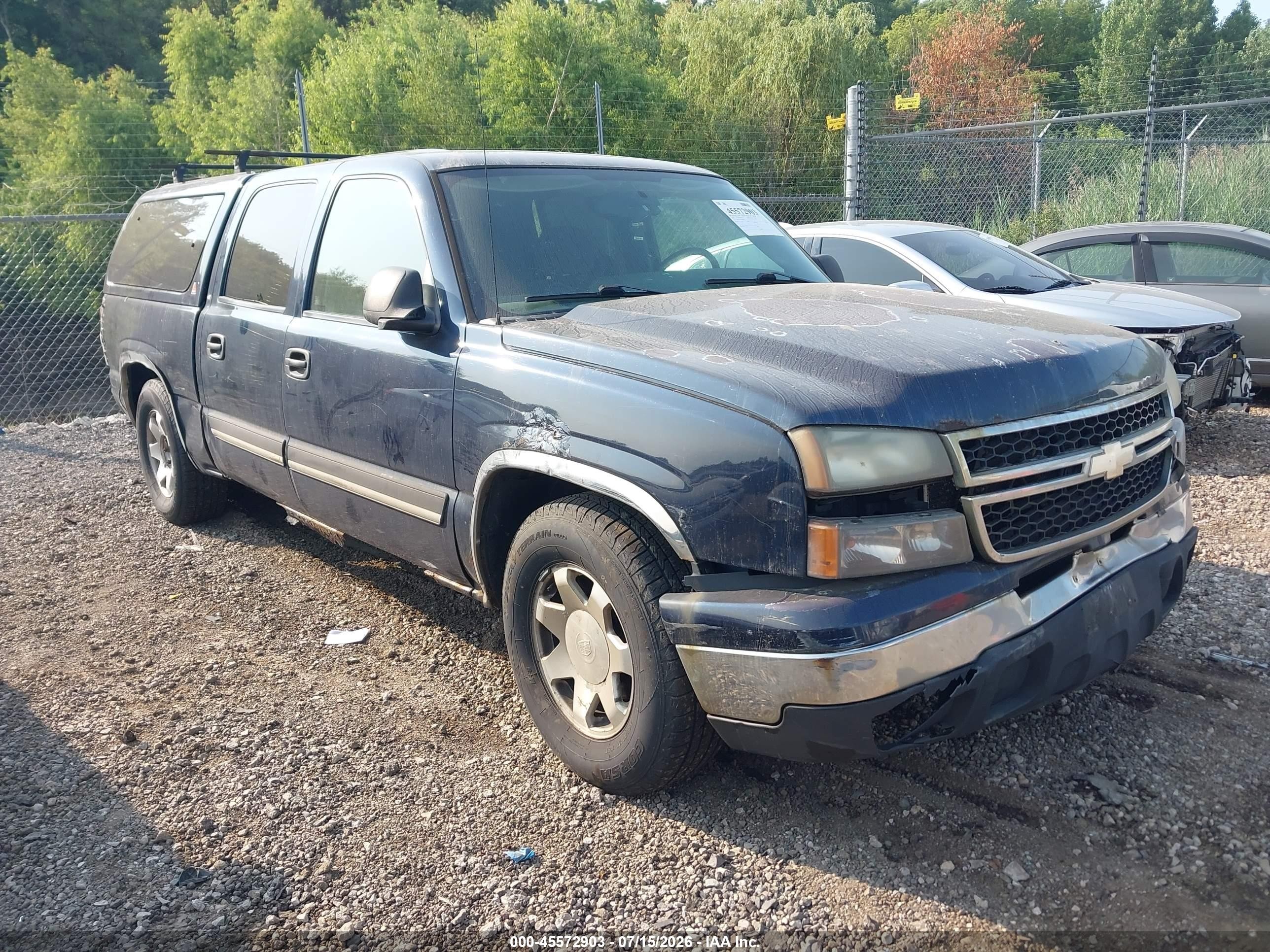 2006 Chevrolet Silverado 1500 Lt1 Blue vin: 2GCEC13T761178607