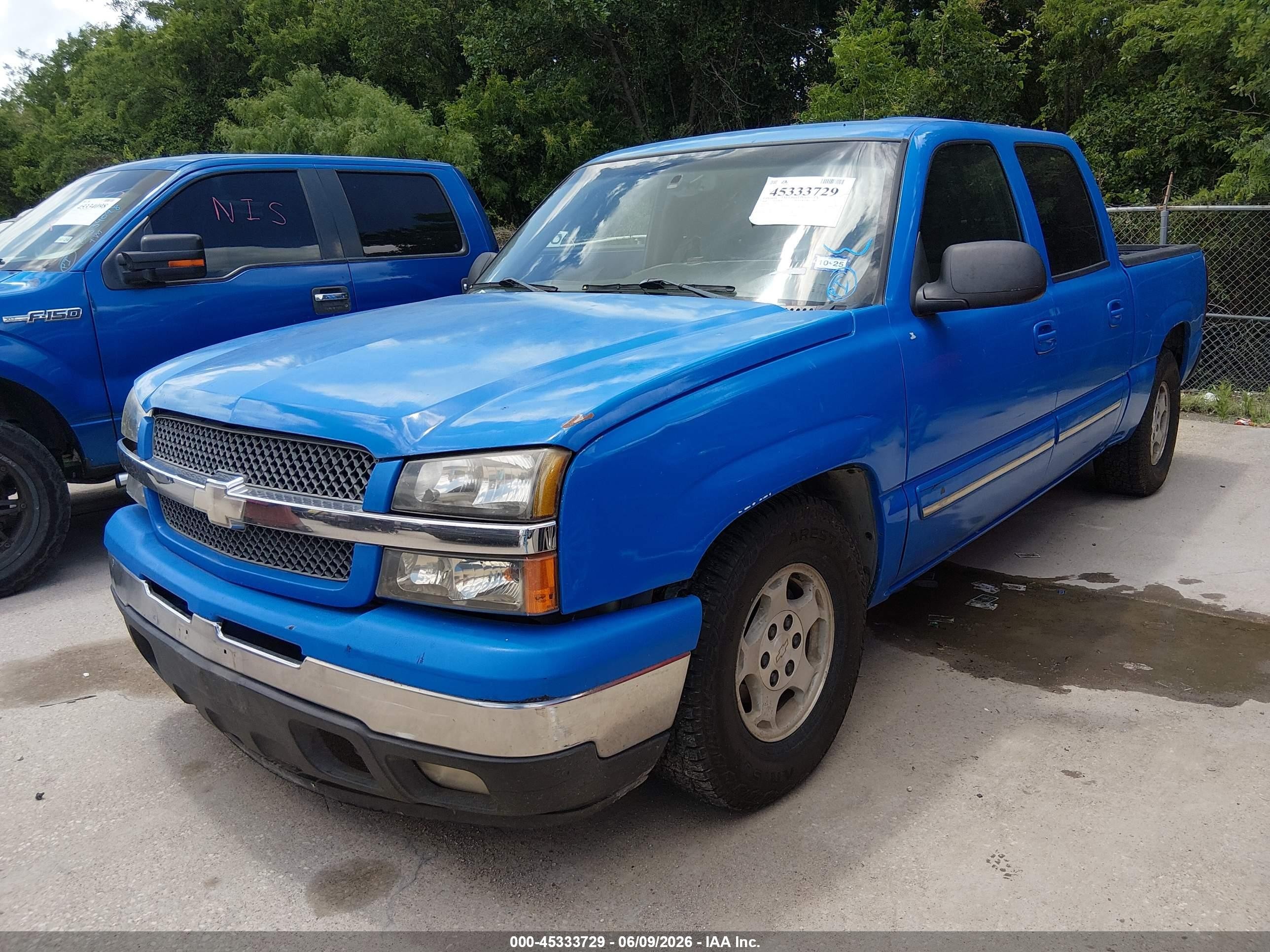 2004 Chevrolet Silverado 1500 Ls Blue vin: 2GCEC13T841421144