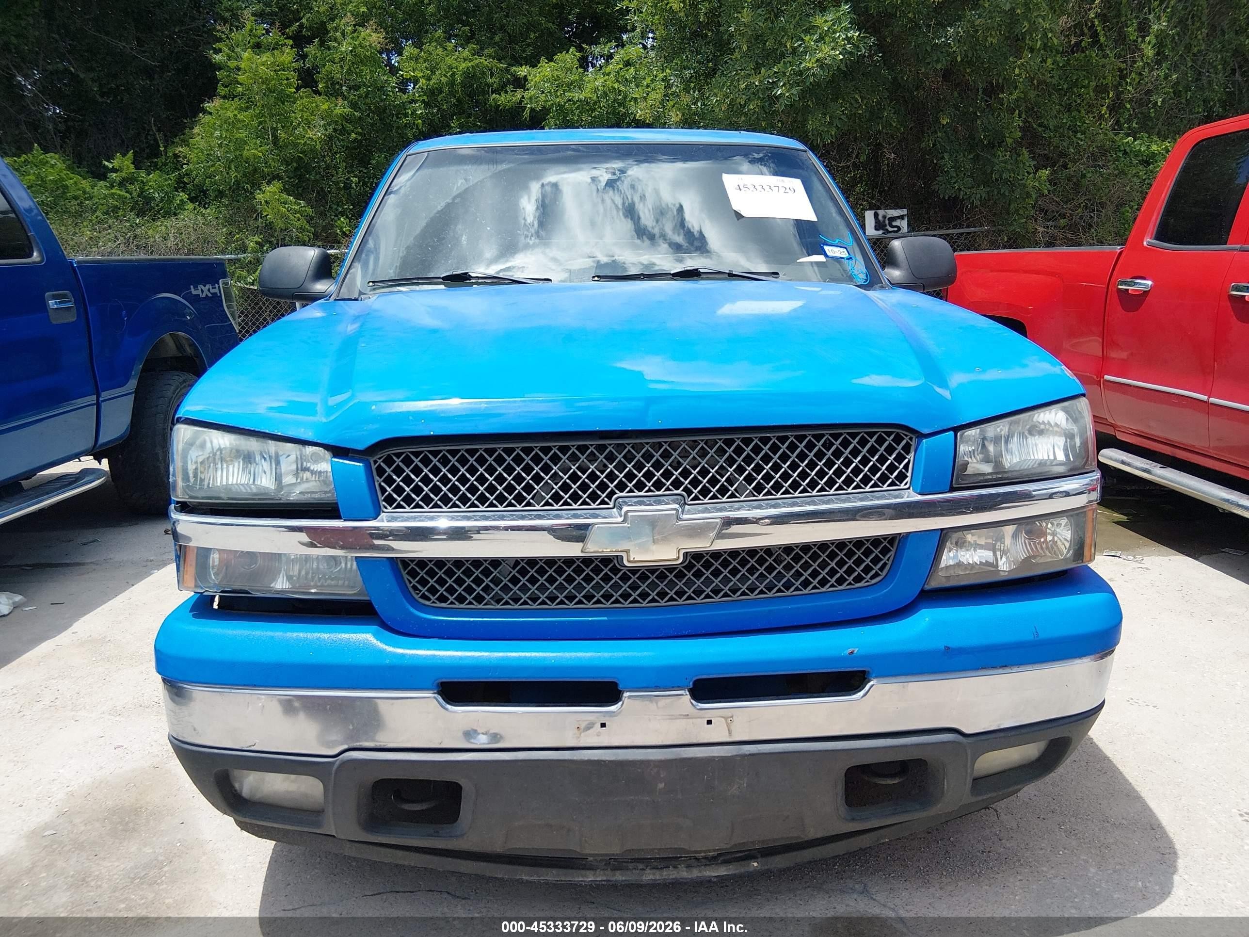2004 Chevrolet Silverado 1500 Ls Blue vin: 2GCEC13T841421144