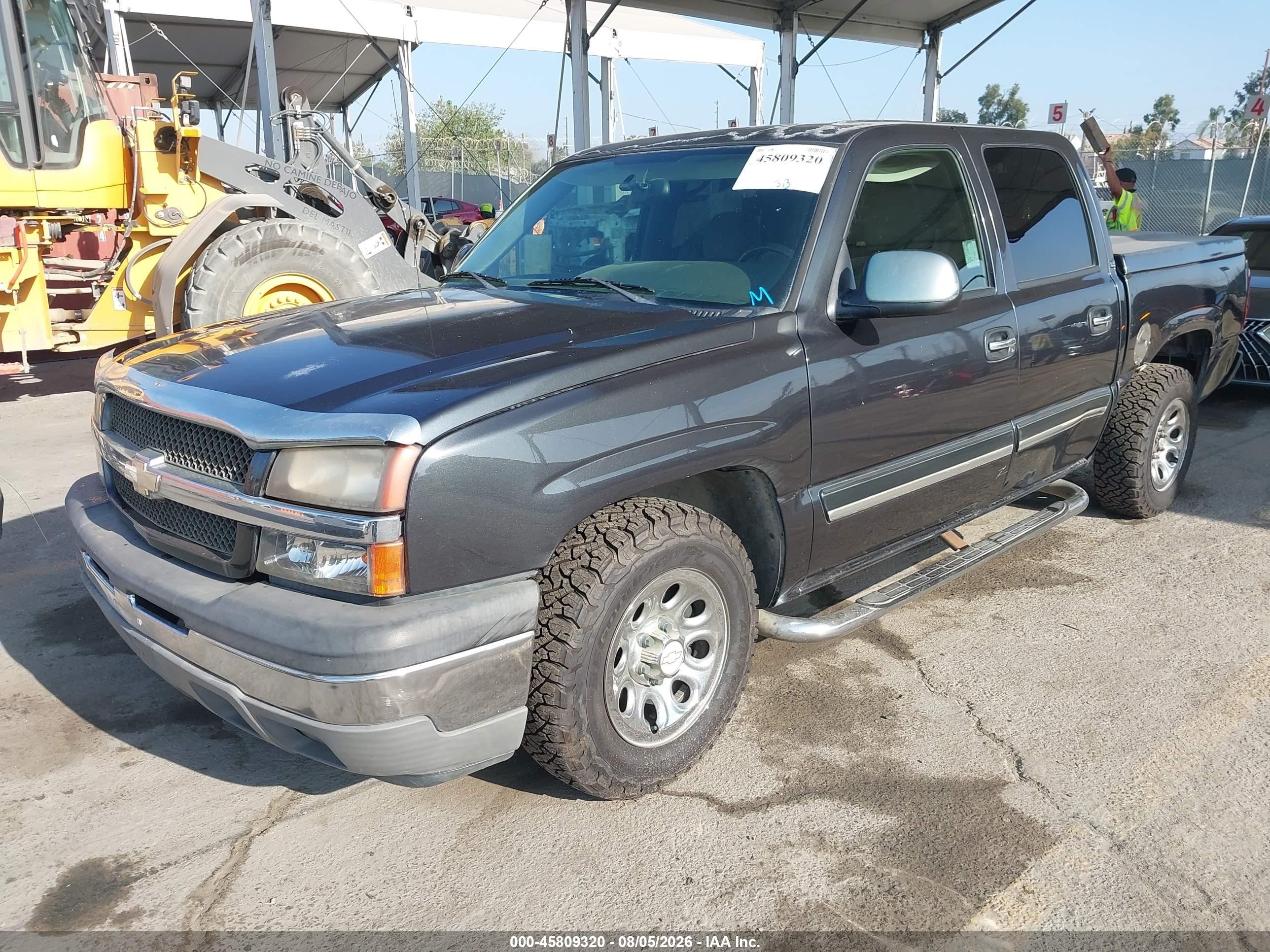 2005 Chevrolet Silverado 1500 Ls Black vin: 2GCEC13T851354692