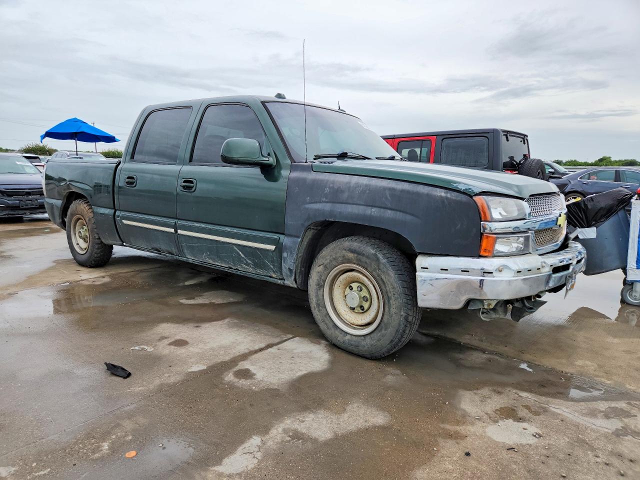 2005 Chevrolet Silverado C1500 Green vin: 2GCEC13T951231483