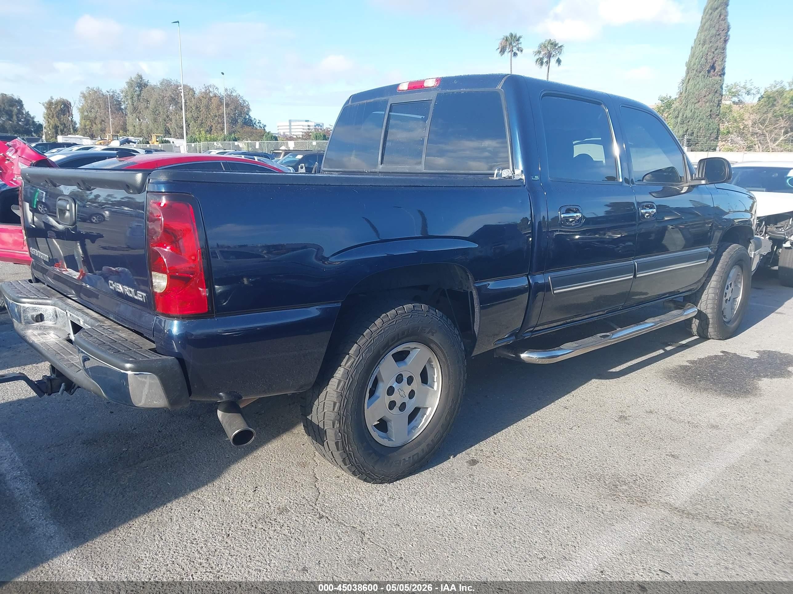 2005 Chevrolet Silverado 1500 Ls Dark Blue vin: 2GCEC13T951319255