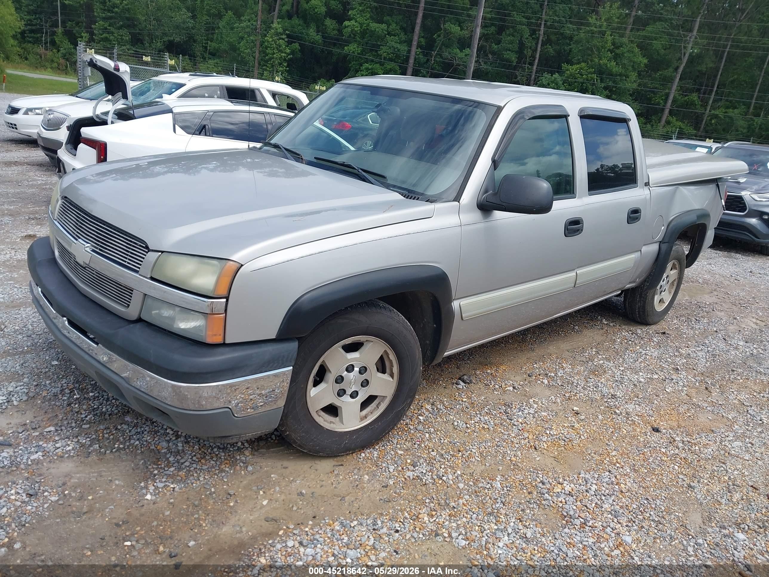 2005 Chevrolet Silverado 1500 Ls Silver vin: 2GCEC13TX51255517