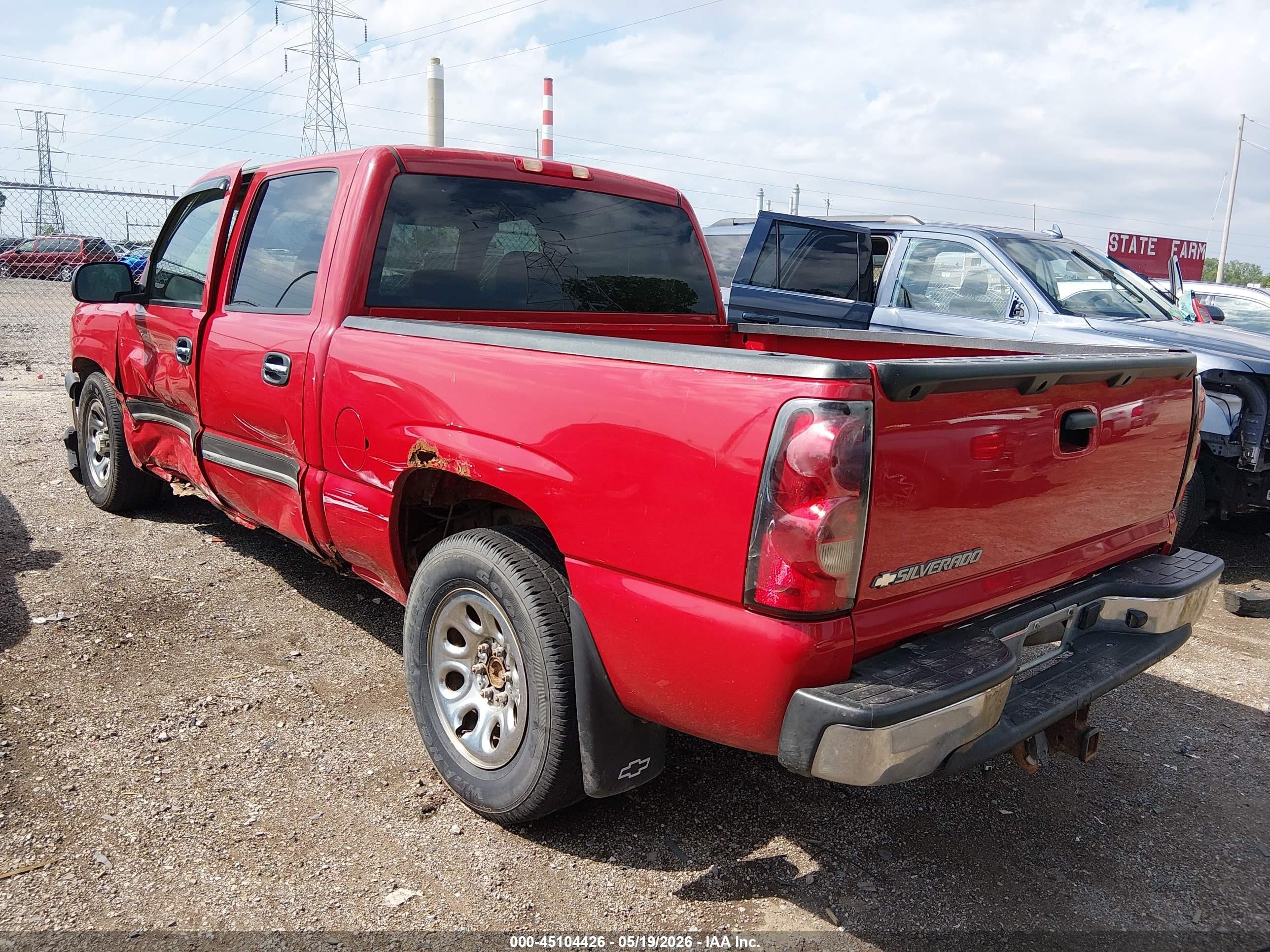 2006 Chevrolet Silverado 1500 Ls Red vin: 2GCEC13V061248000