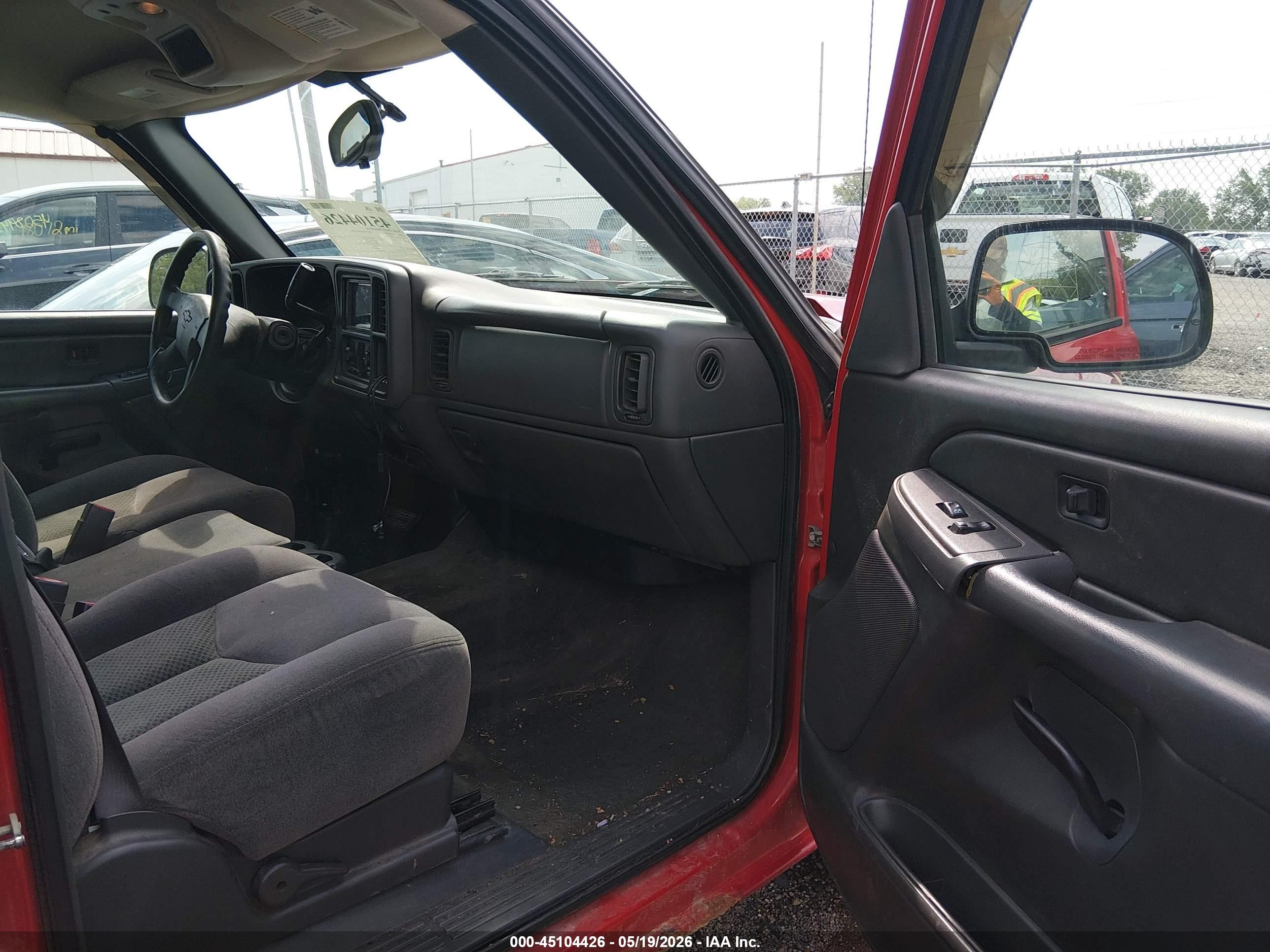 2006 Chevrolet Silverado 1500 Ls Red vin: 2GCEC13V061248000