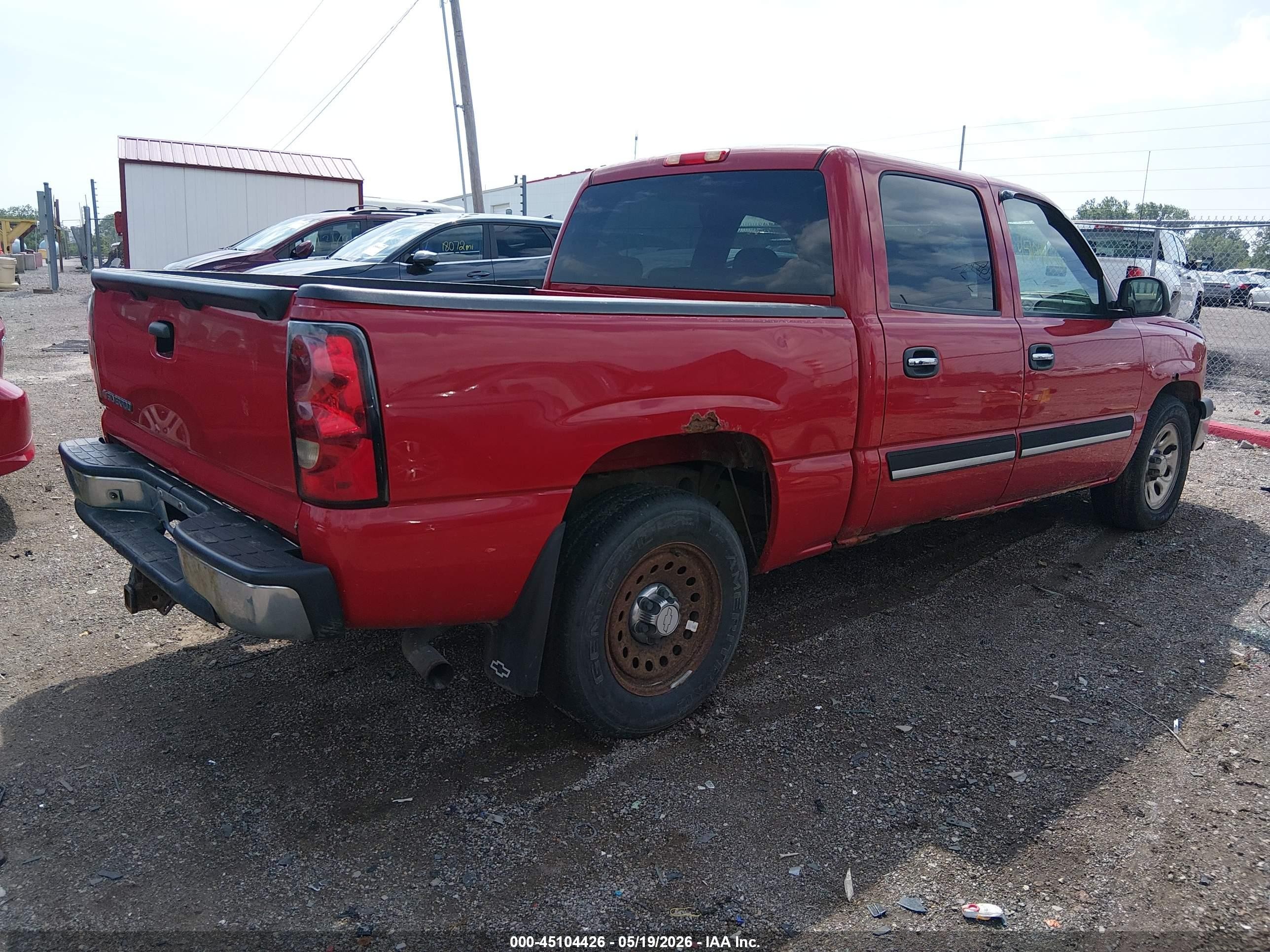 2006 Chevrolet Silverado 1500 Ls Red vin: 2GCEC13V061248000