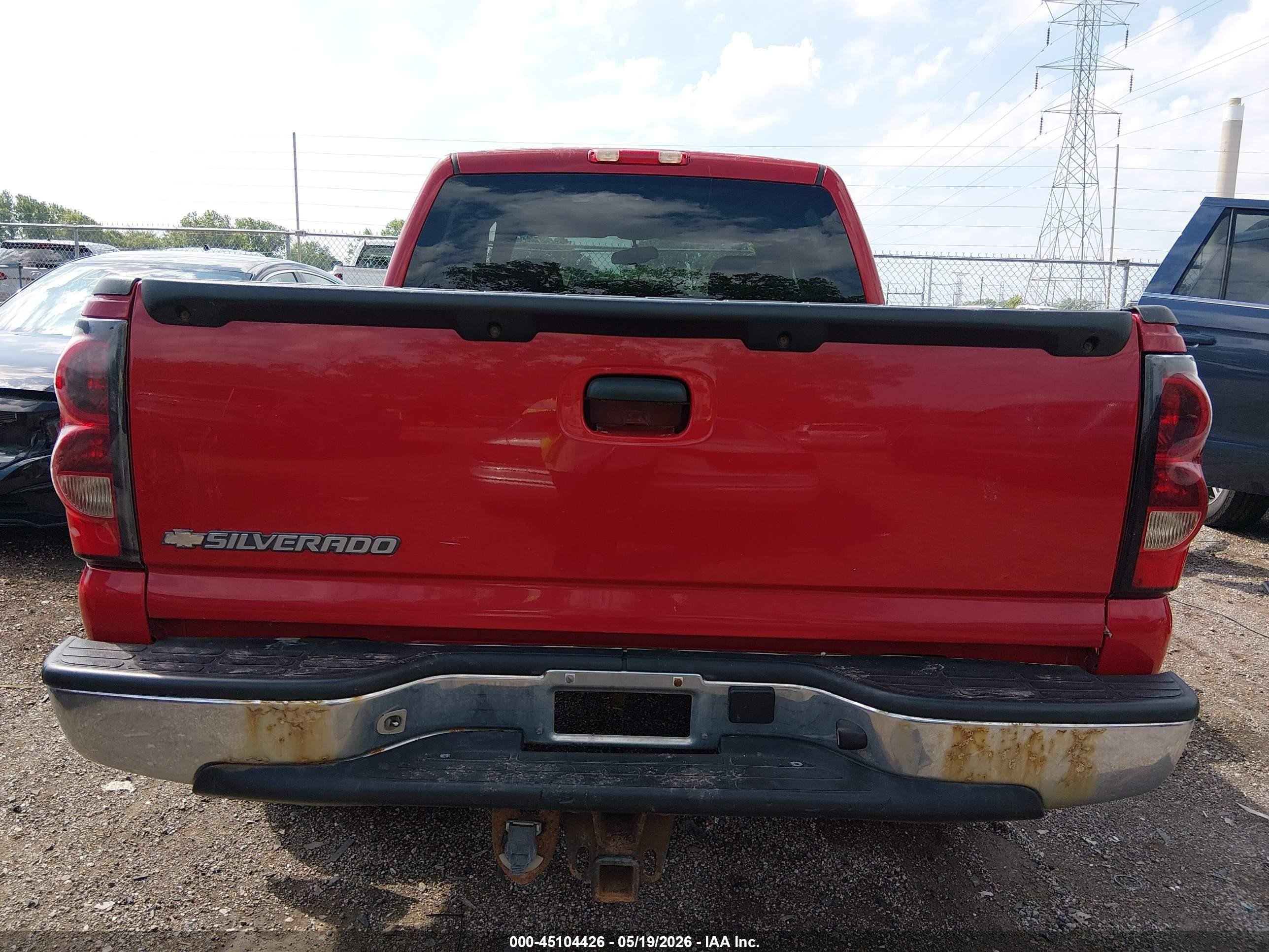 2006 Chevrolet Silverado 1500 Ls Red vin: 2GCEC13V061248000