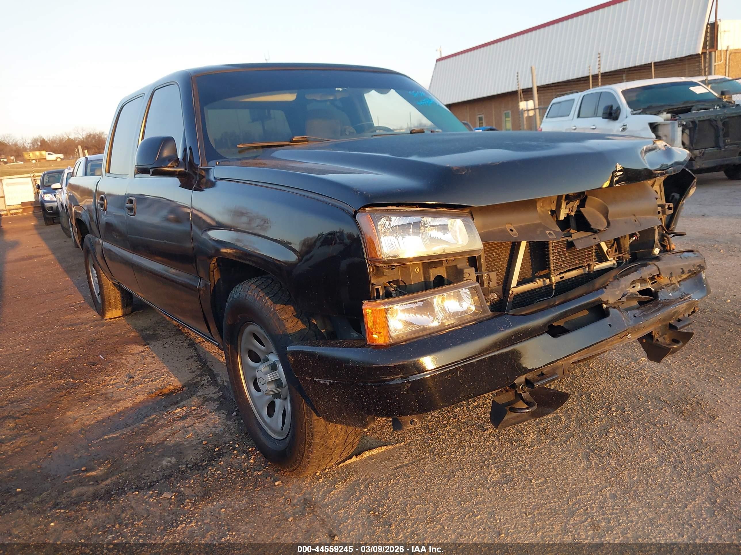 2006 Chevrolet Silverado 1500 Ls Black vin: 2GCEC13V261286506