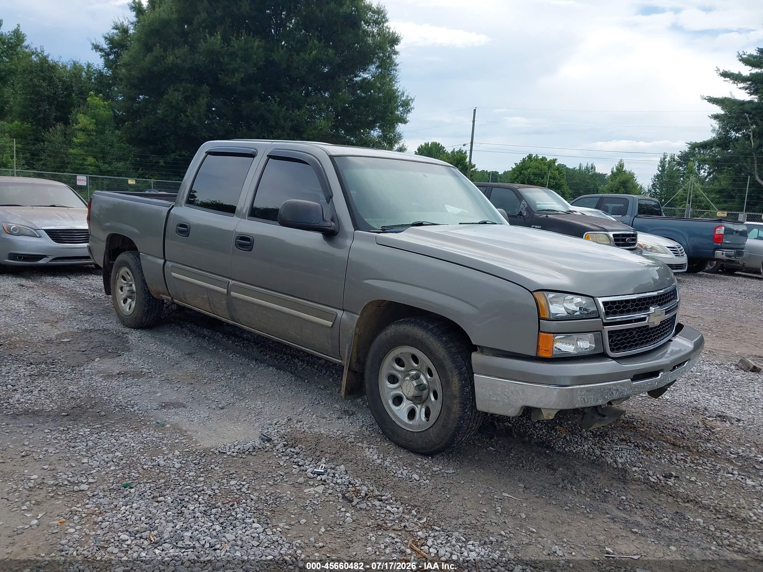 2006 Chevrolet Silverado 1500 Ls Gray vin: 2GCEC13V261328950