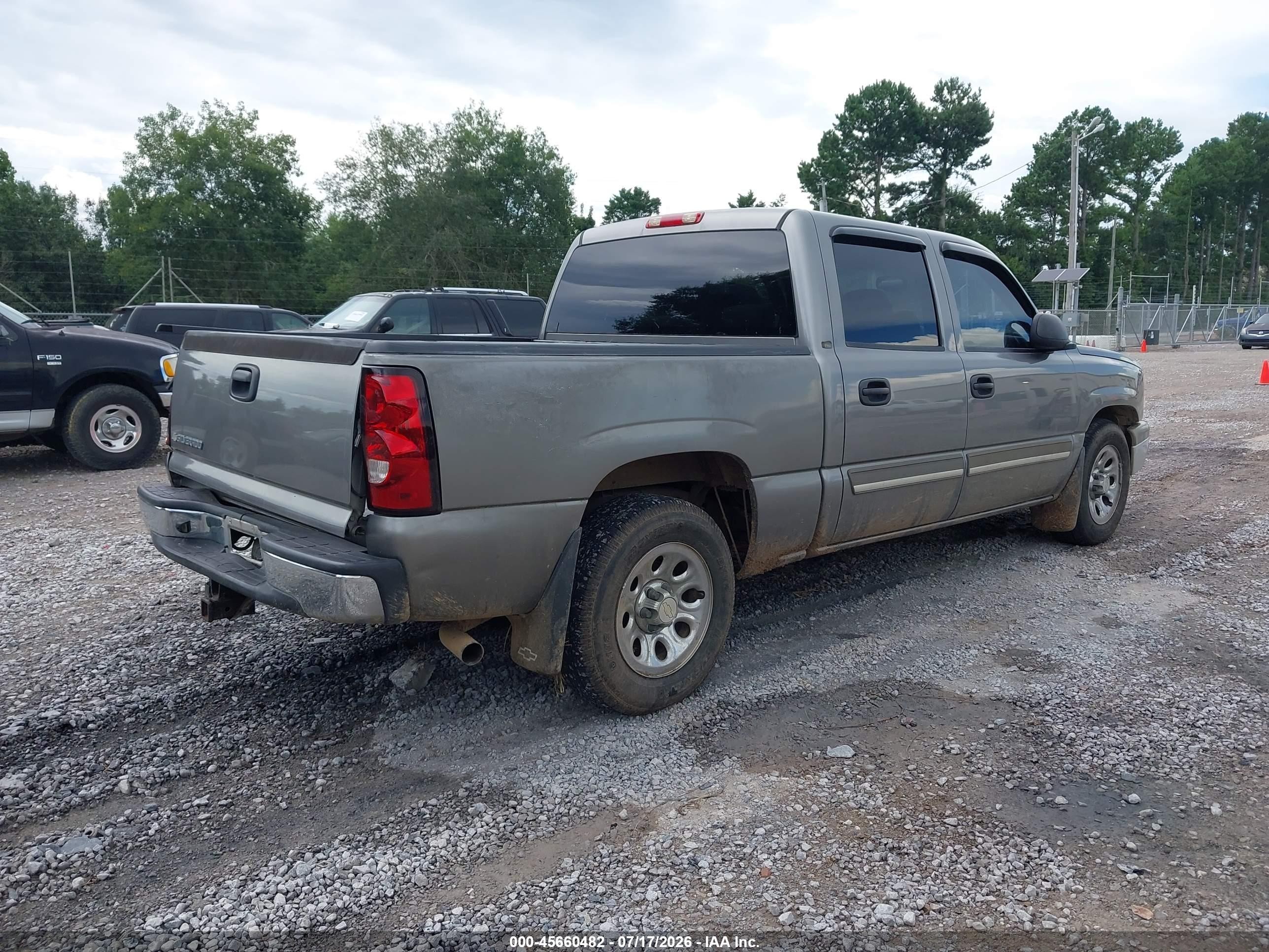2006 Chevrolet Silverado 1500 Ls Gray vin: 2GCEC13V261328950