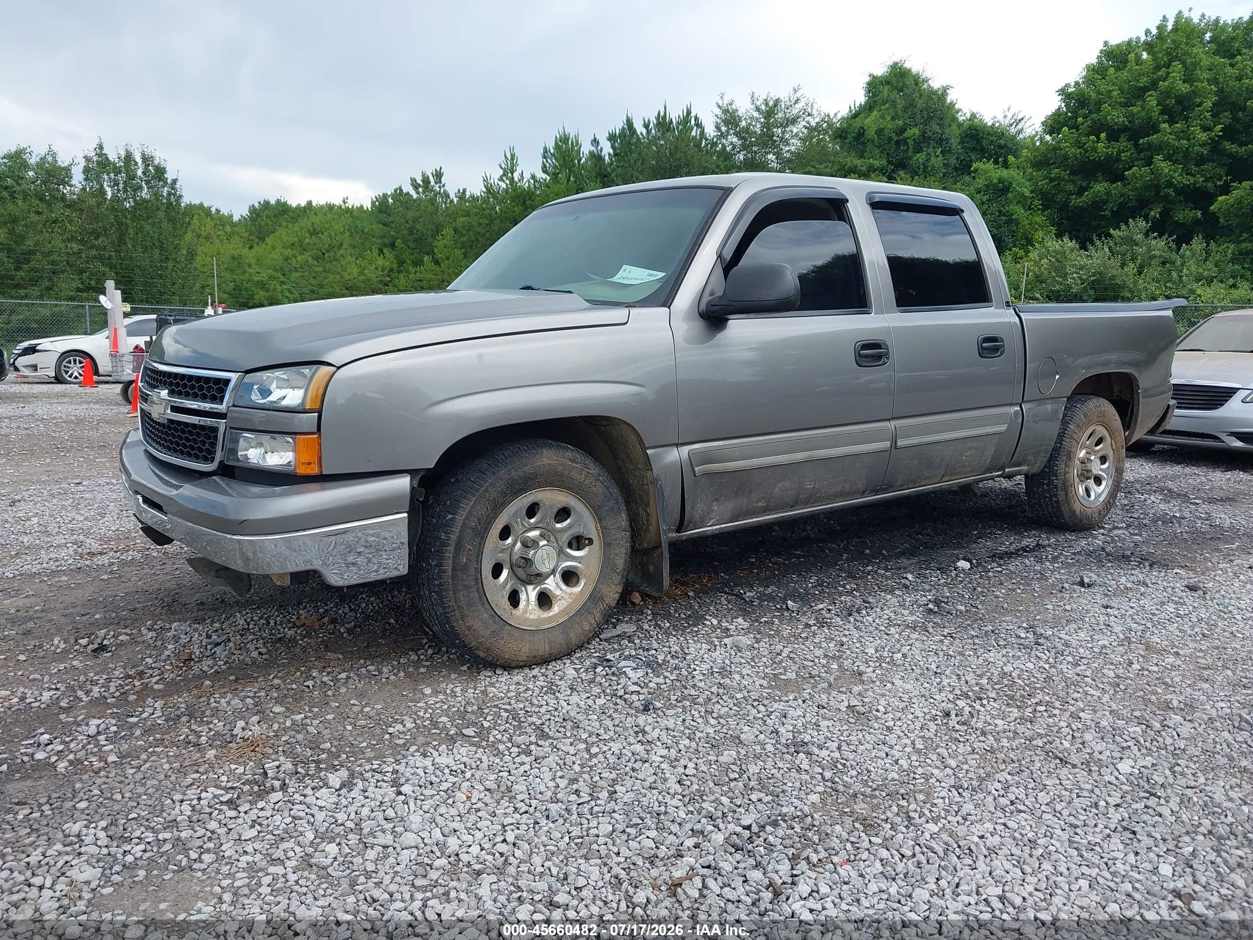 2006 Chevrolet Silverado 1500 Ls Gray vin: 2GCEC13V261328950