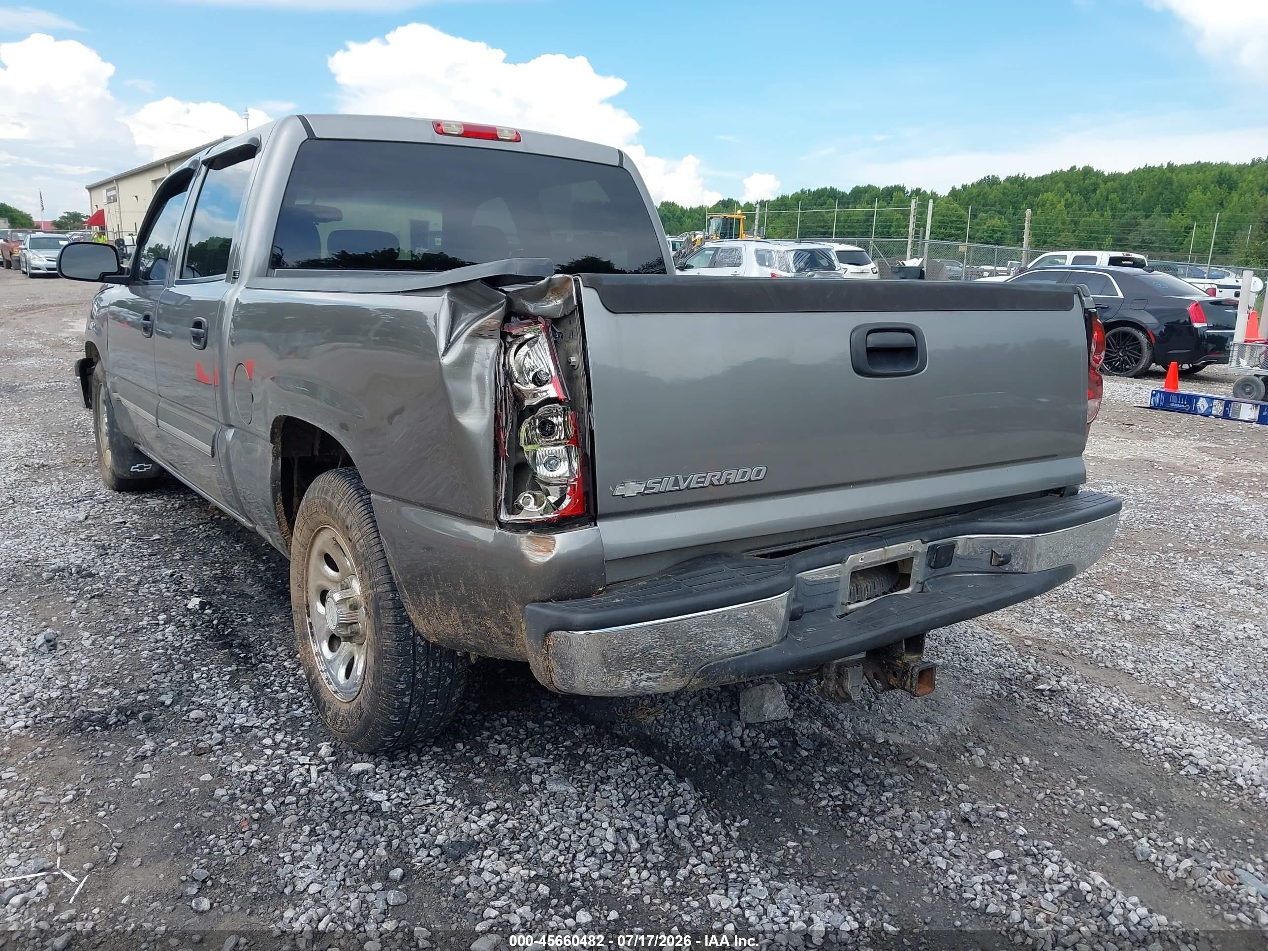 2006 Chevrolet Silverado 1500 Ls Gray vin: 2GCEC13V261328950