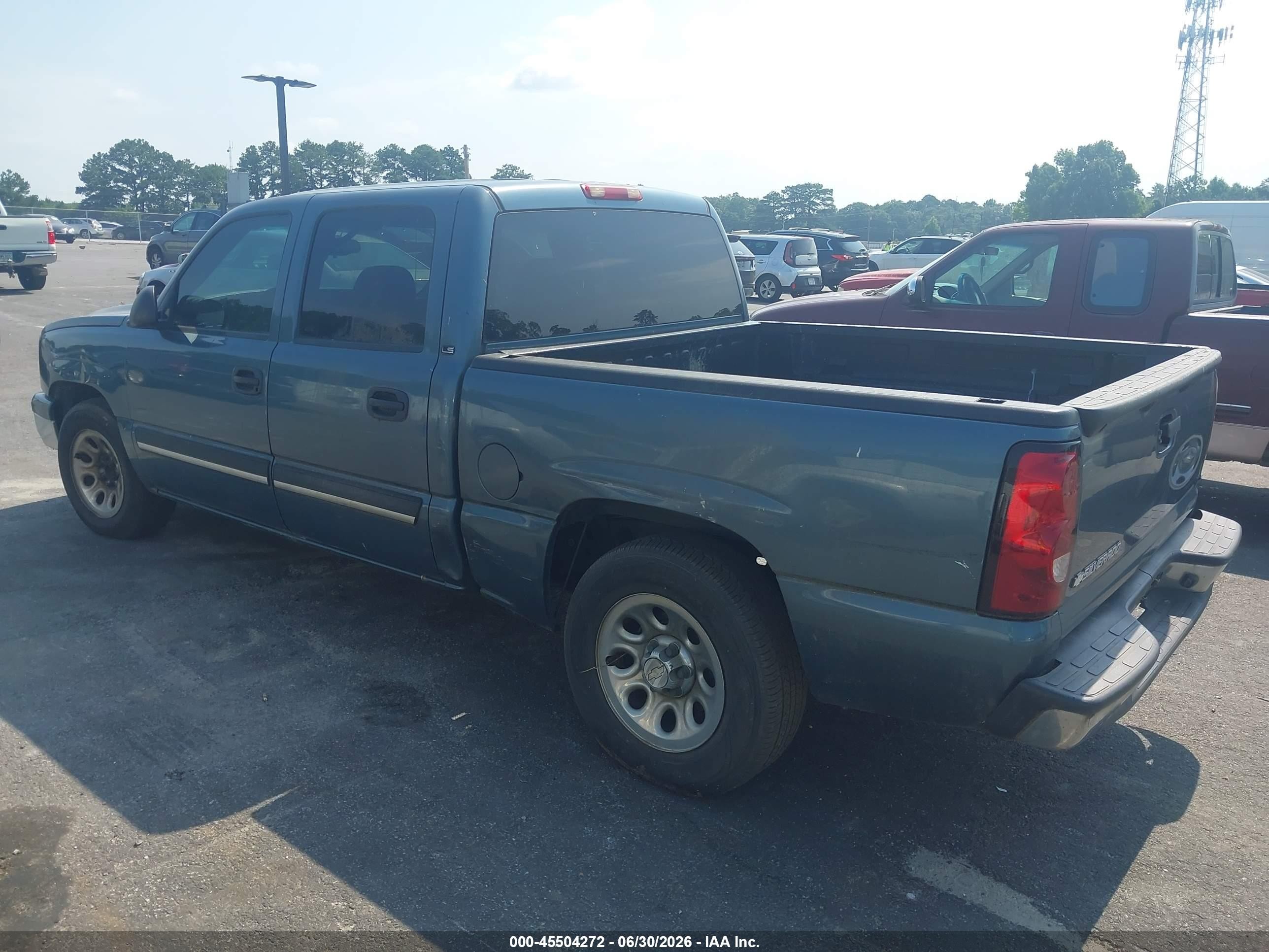 2007 Chevrolet Silverado 1500 Classic Ls Gray vin: 2GCEC13V271159093