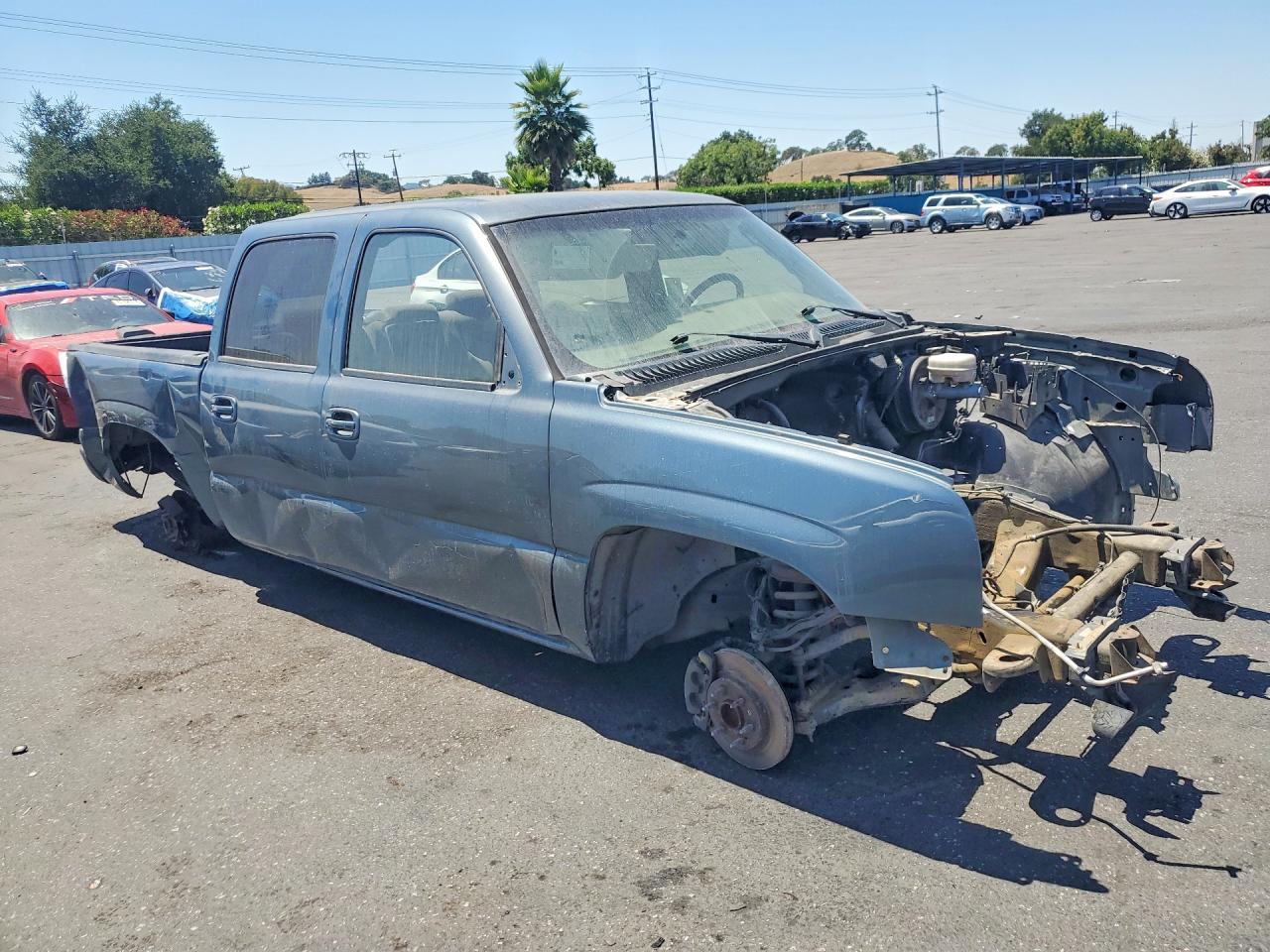 2007 Chevrolet Silverado C1500 Classic Crew Cab Gray vin: 2GCEC13V371123512