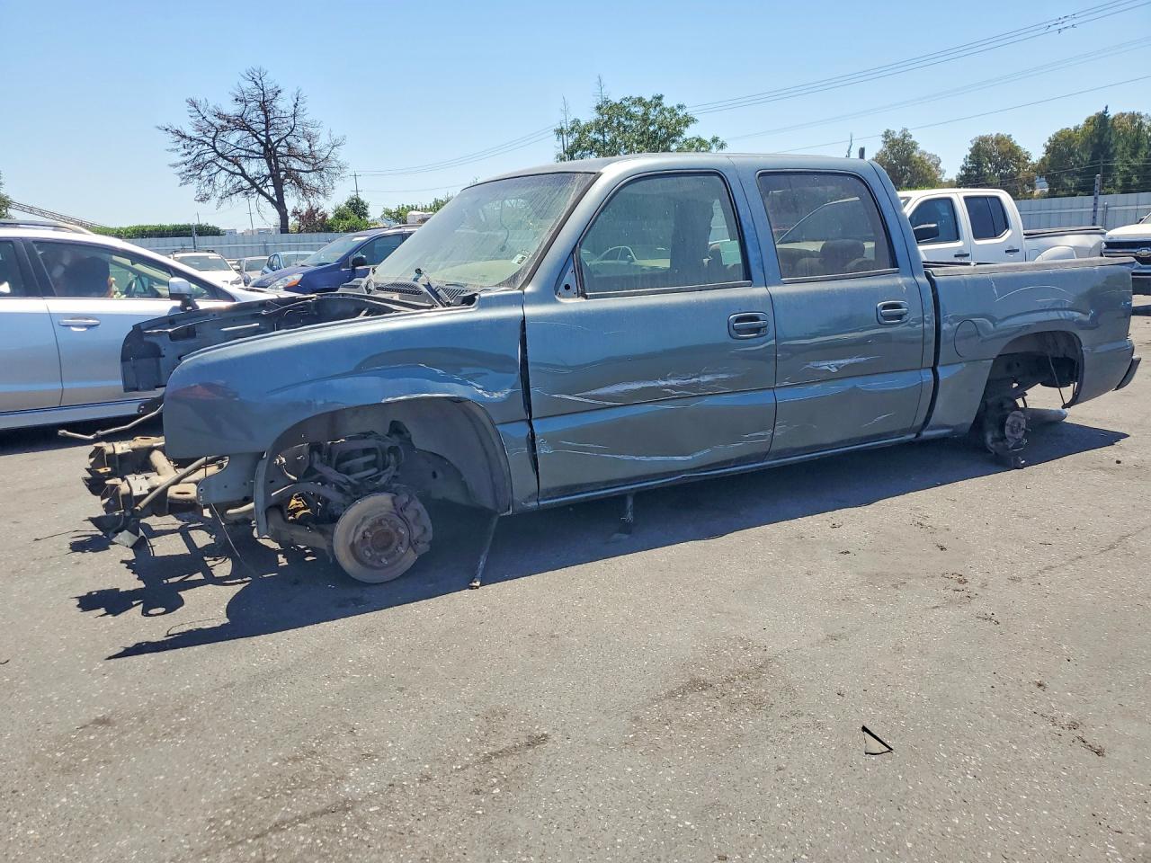 2007 Chevrolet Silverado C1500 Classic Crew Cab Gray vin: 2GCEC13V371123512
