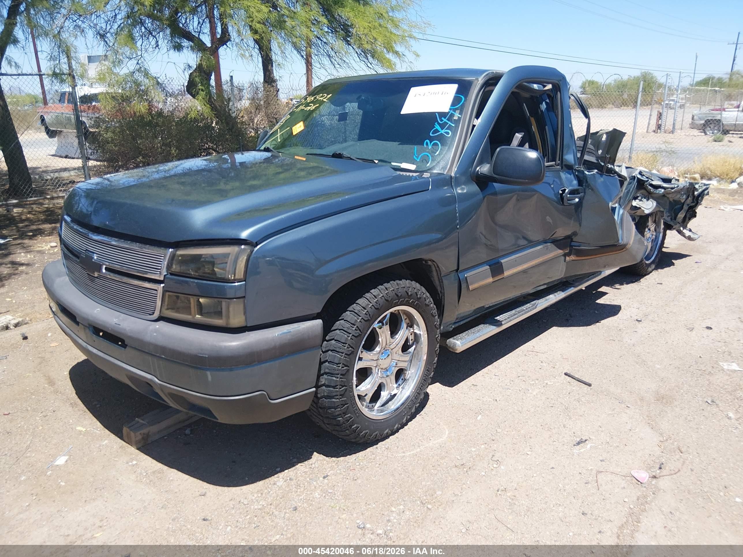 2007 Chevrolet Silverado 1500 Classic Ls Бирюзовый vin: 2GCEC13V371158440