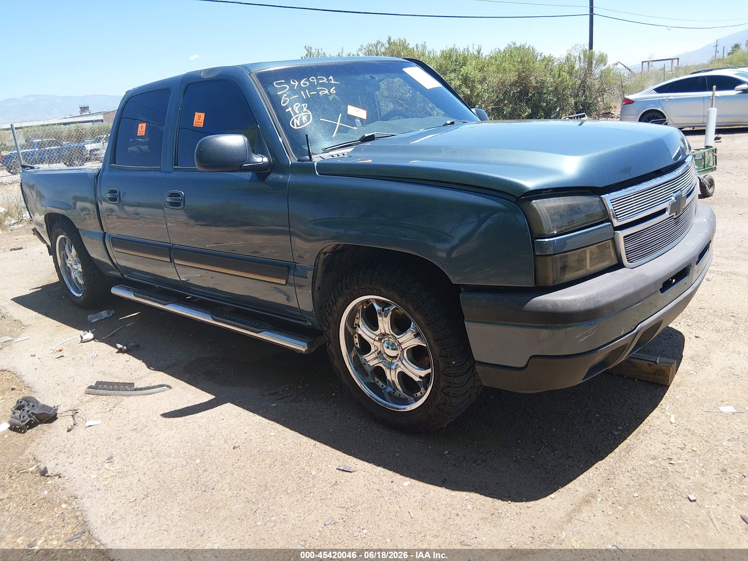 2007 Chevrolet Silverado 1500 Classic Ls Teal vin: 2GCEC13V371158440